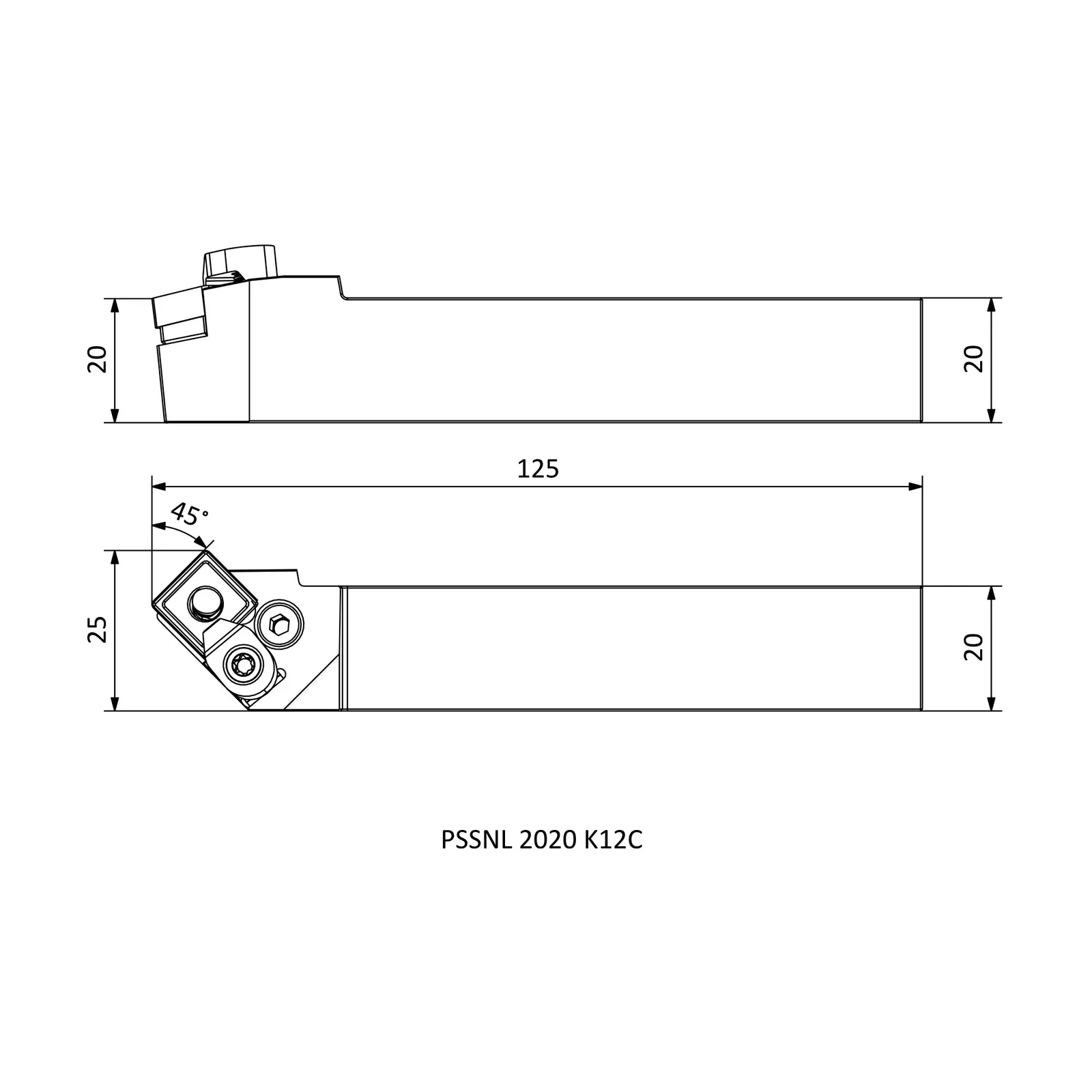 PSSNL 2020 K12C &mdash; dimensioned drawing