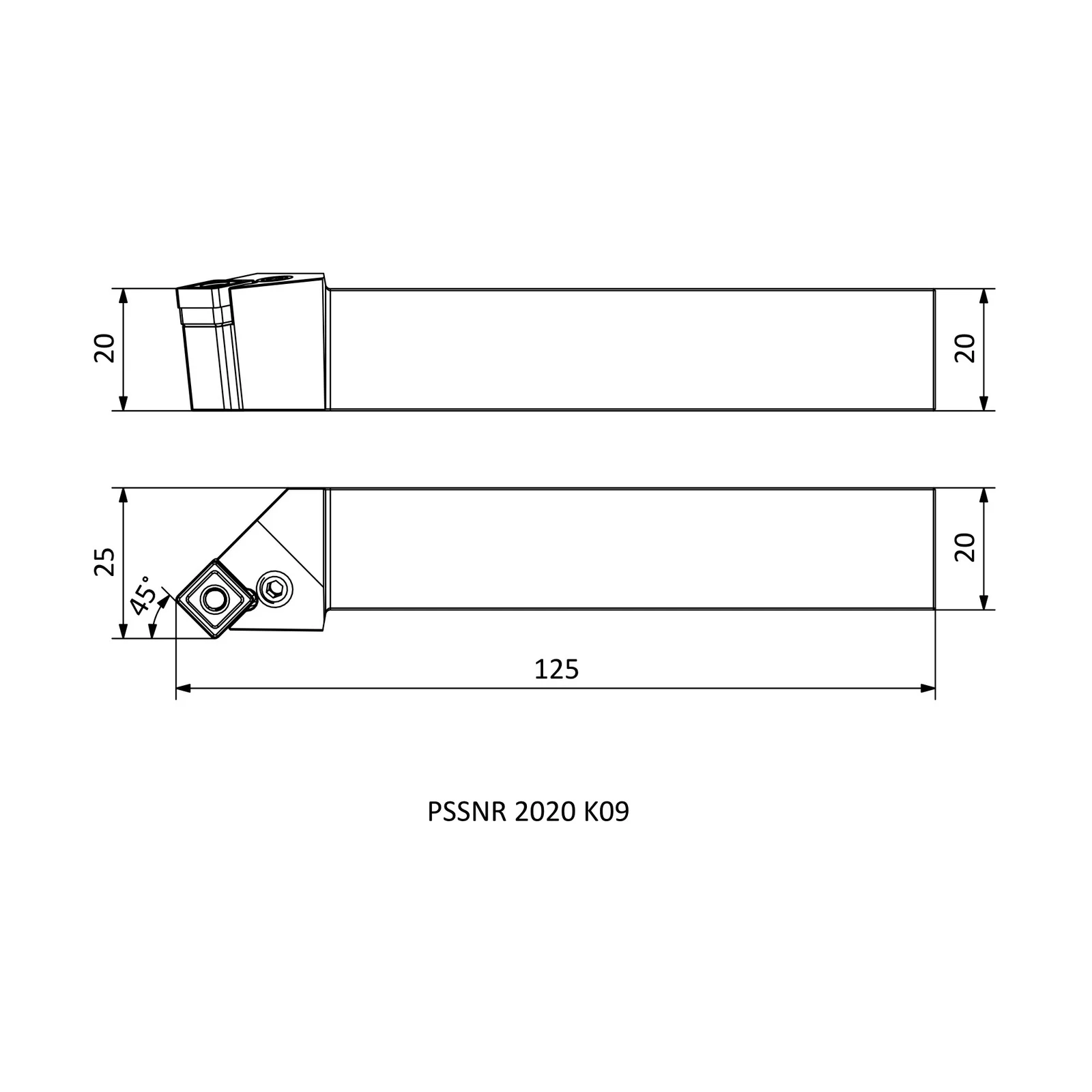 PSSNR 2020 K09 &mdash; dimensioned drawing