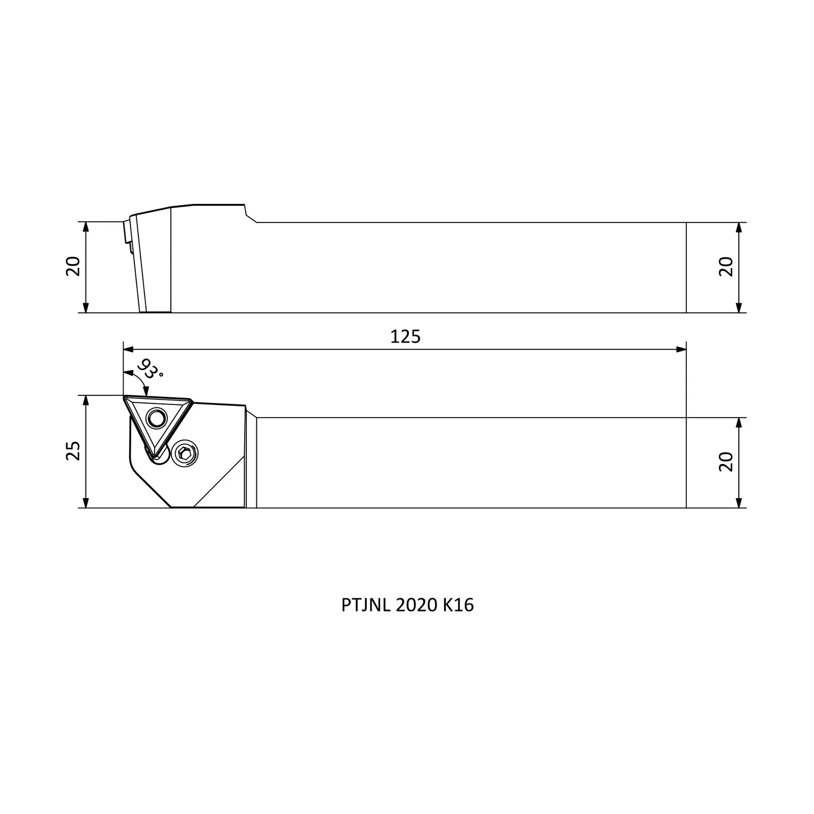 PTJNL 2020 K16 &mdash; dimensioned drawing