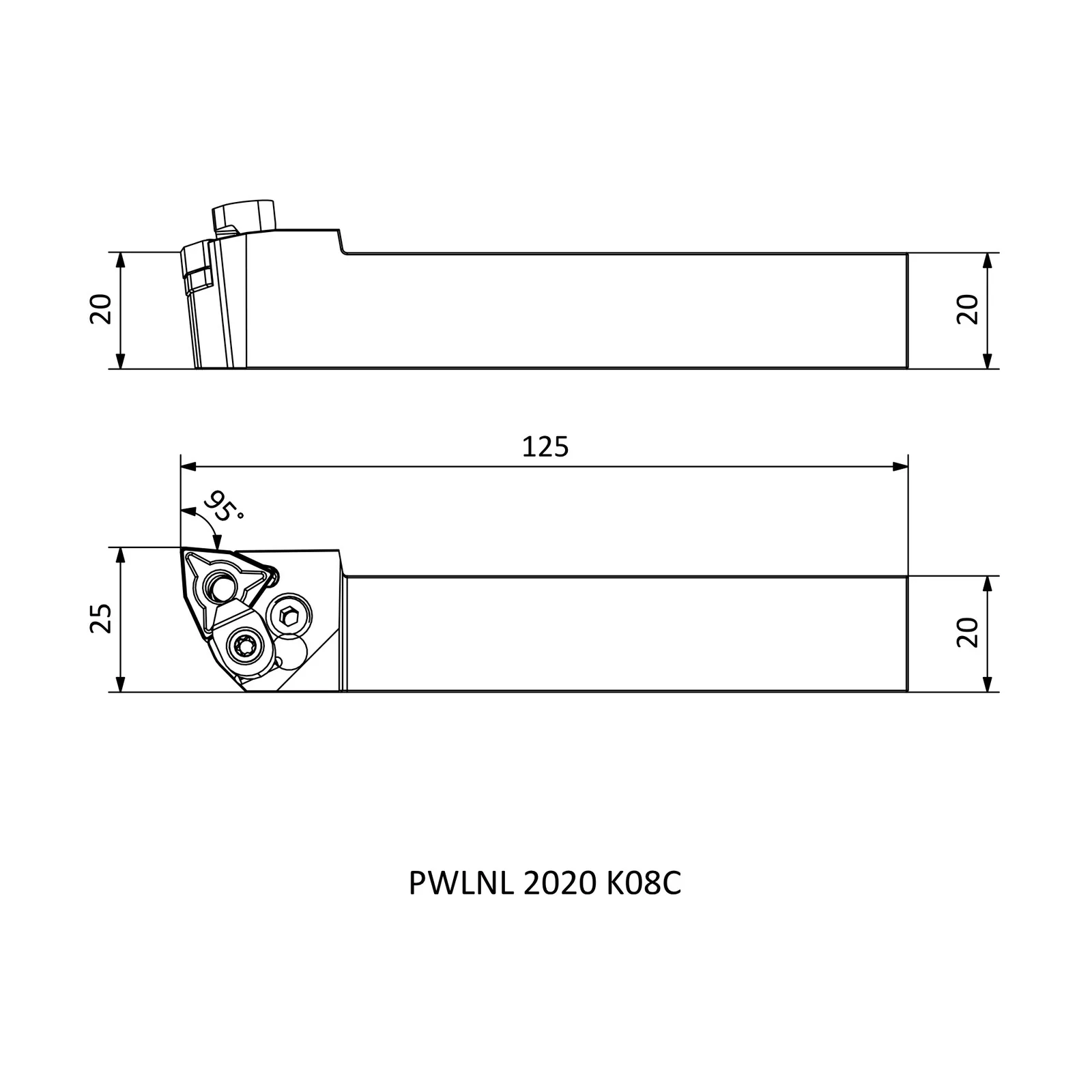 PWLNL 2020 K08C &mdash; dimensioned drawing