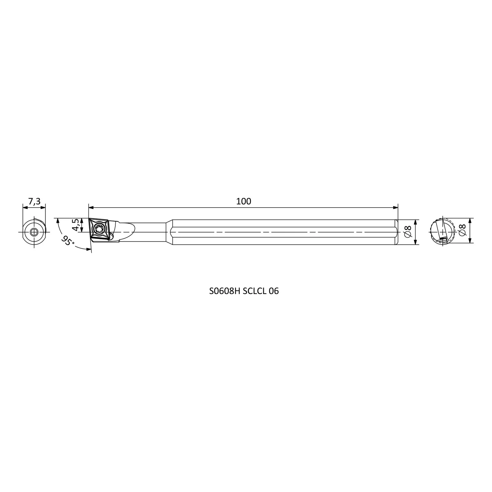 S0608H SCLCL 06 &mdash; dimensioned drawing