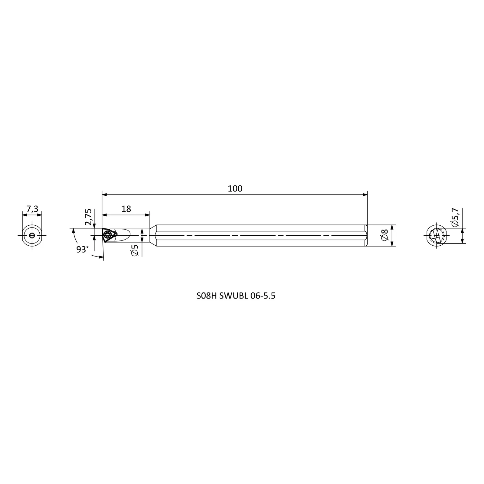 S08H SWUBL 06-5.5 &mdash; dimensioned drawing