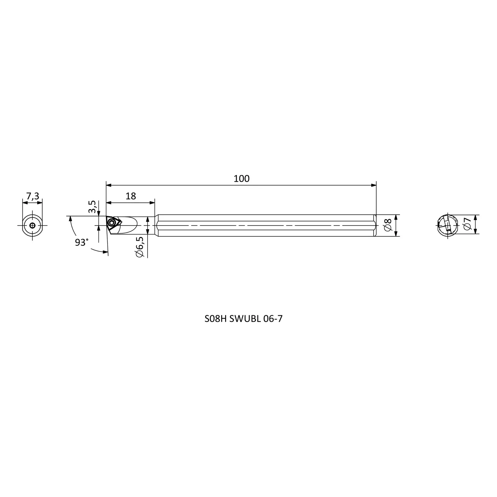 S08H SWUBL 06-7 &mdash; dimensioned drawing