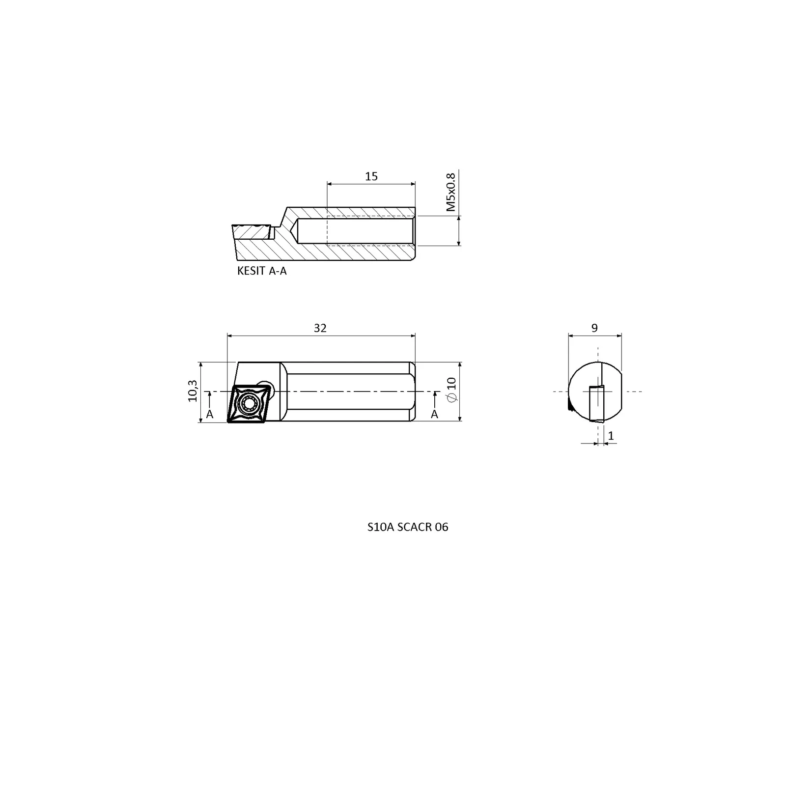 S10A SCACR 06 &mdash; dimensioned drawing