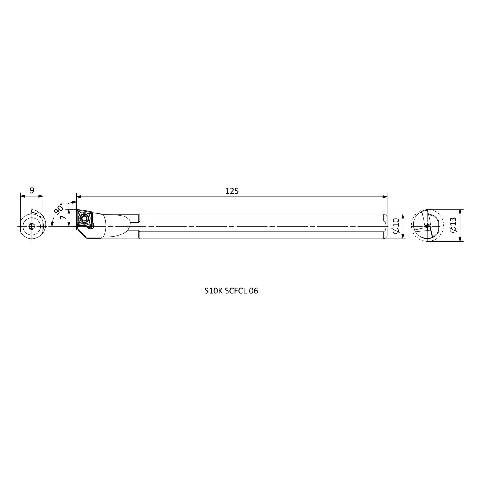 S10K SCFCL 06 &mdash; dimensioned drawing