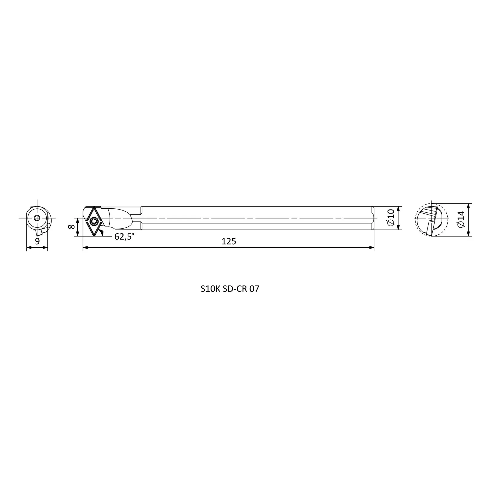 S10K SD-CR 07 &mdash; dimensioned drawing