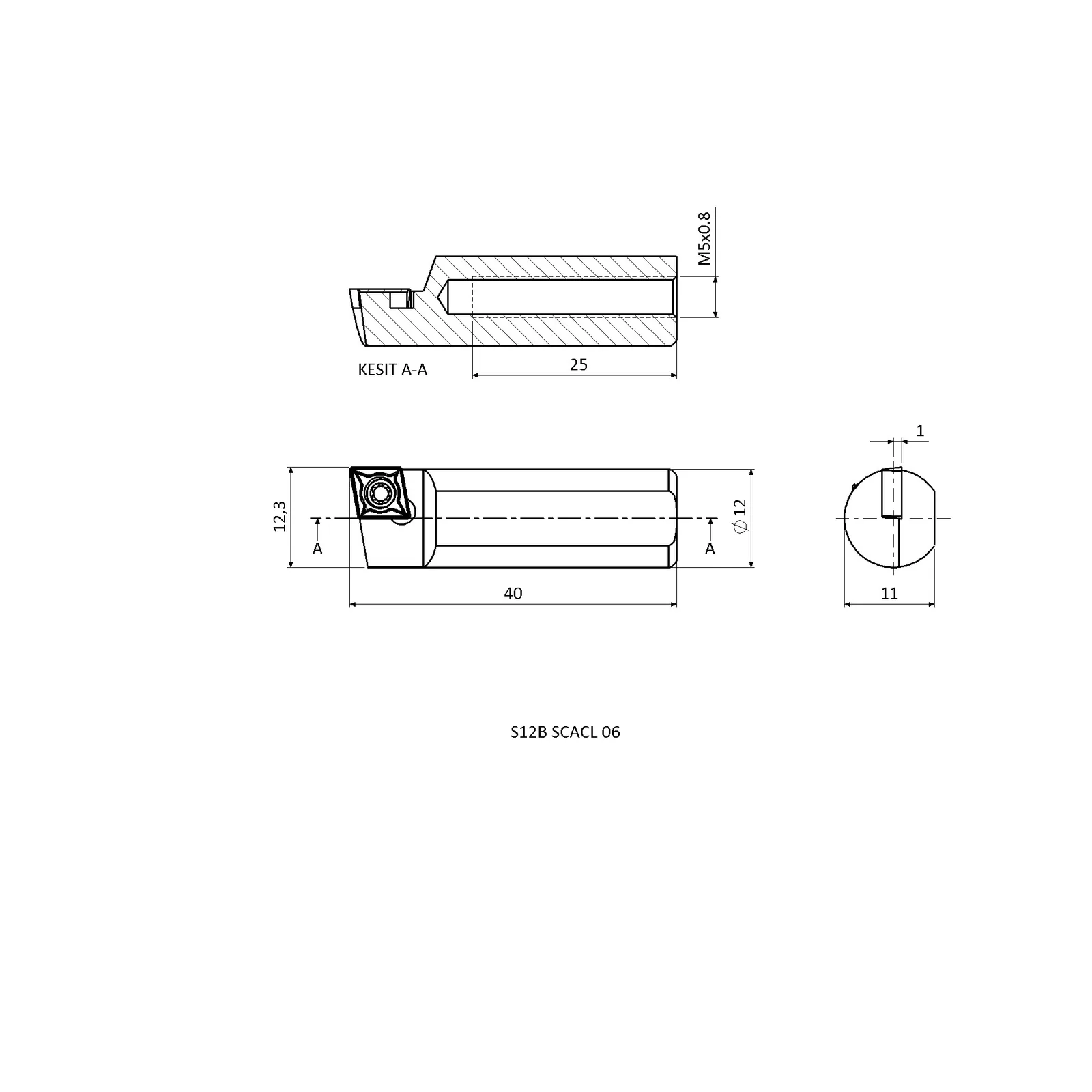 S12B SCACL 06 &mdash; dimensioned drawing