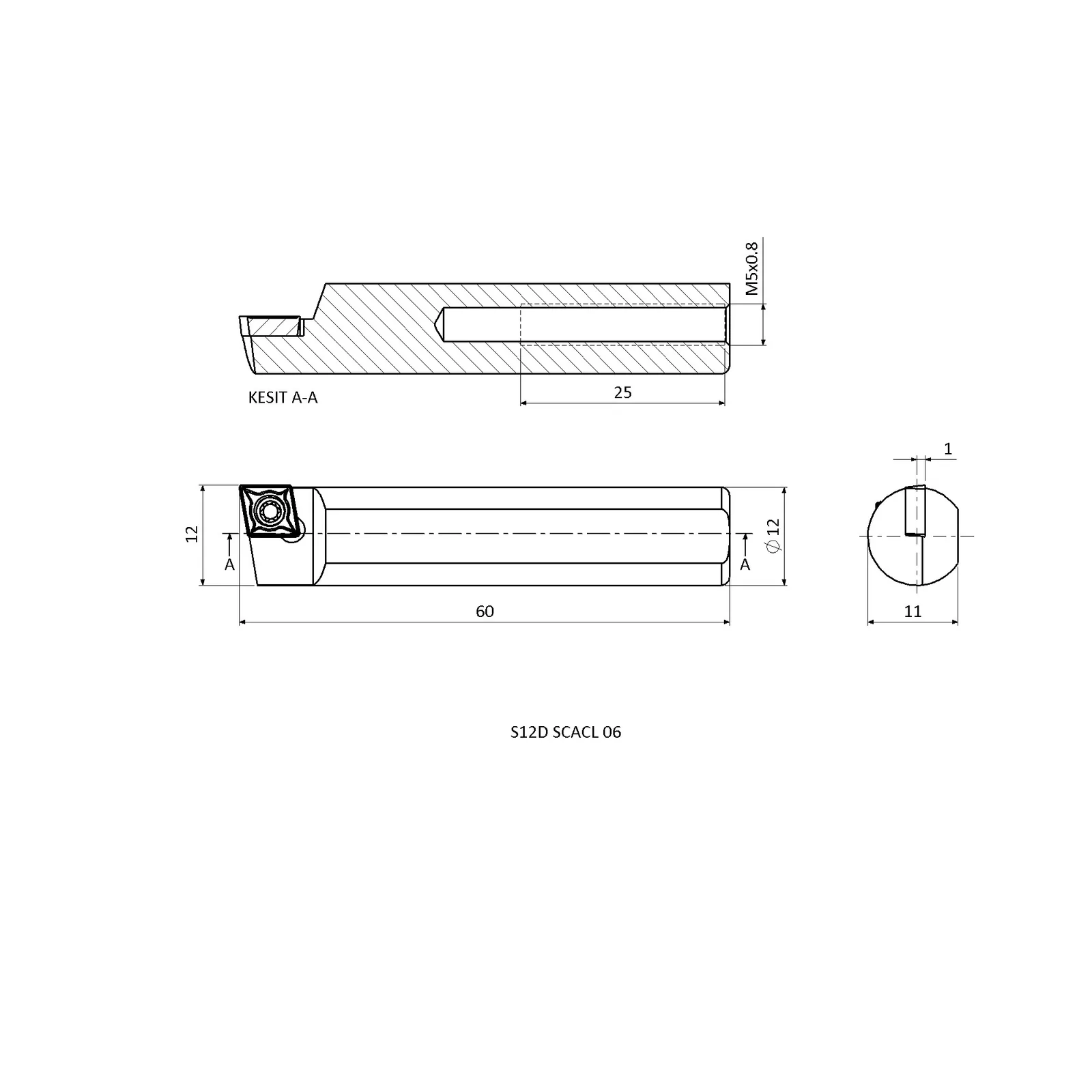 S12D SCACL 06 &mdash; dimensioned drawing