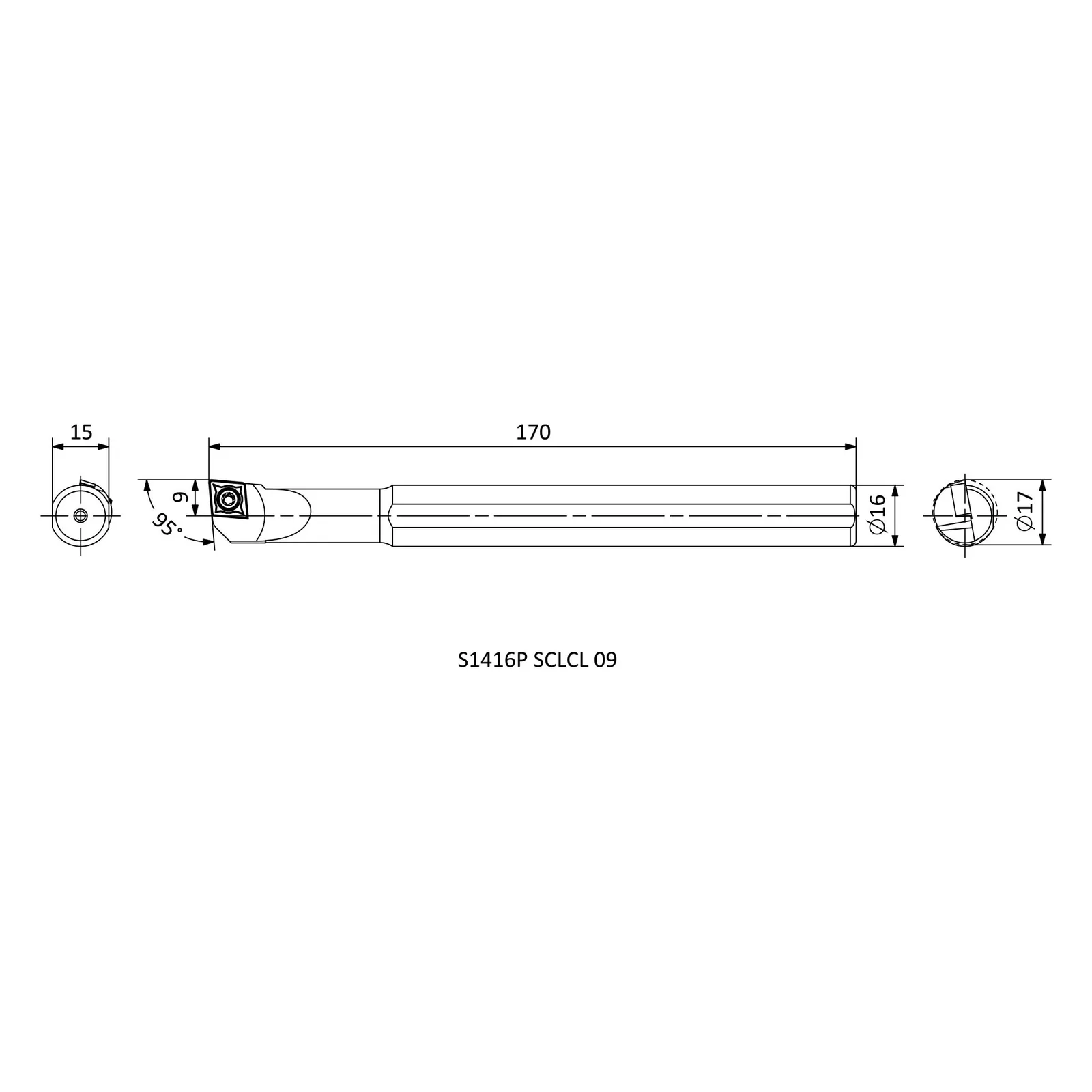 S1416P SCLCL 09 &mdash; dimensioned drawing