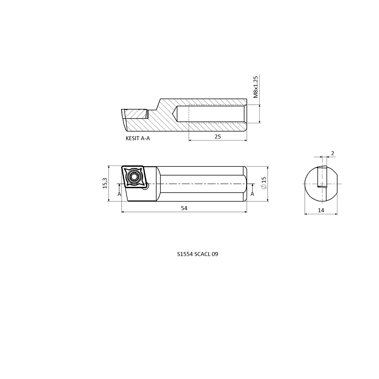 S1554 SCACL 09 &mdash; dimensioned drawing