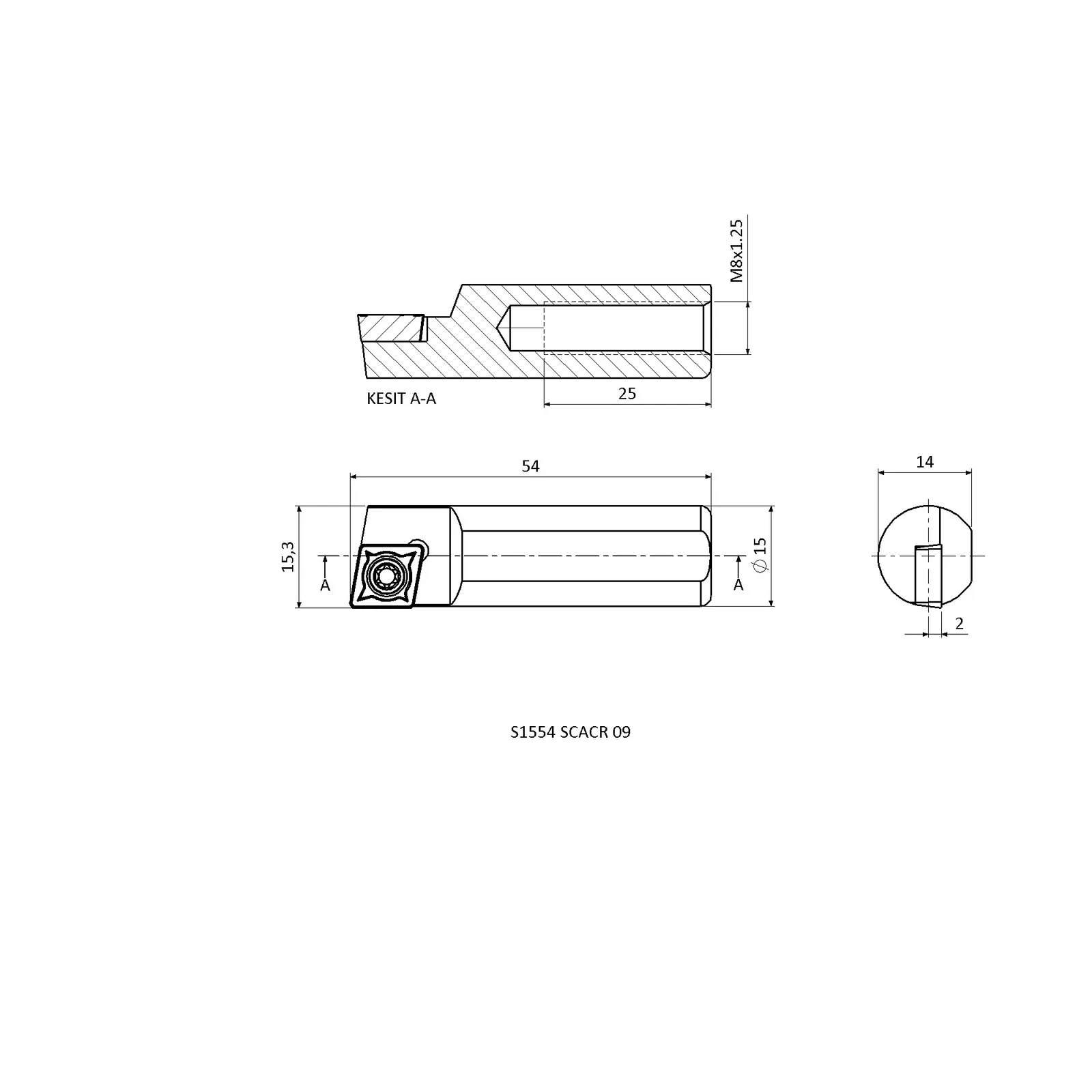S1554 SCACR 09 &mdash; dimensioned drawing