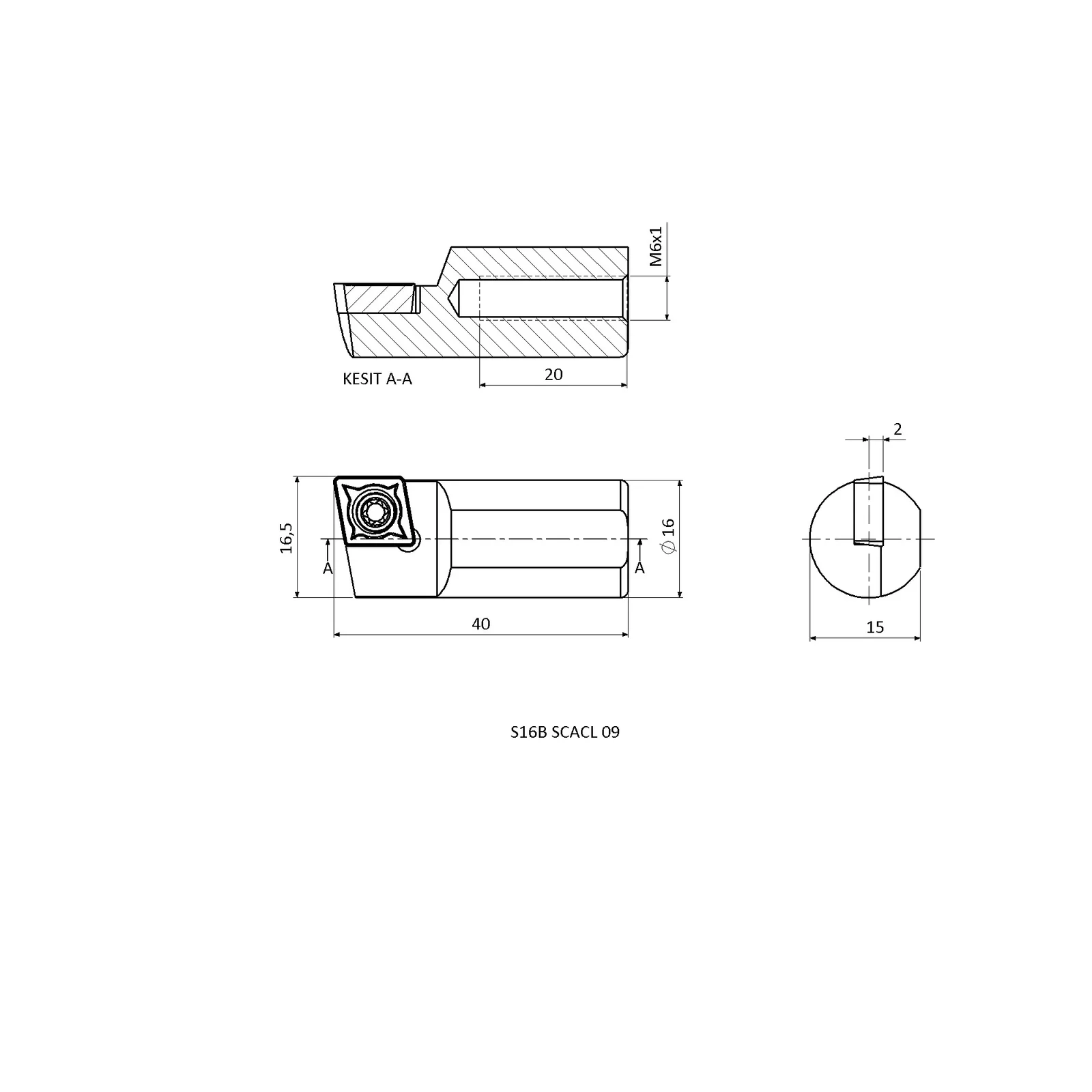S16B SCACL 09 &mdash; dimensioned drawing