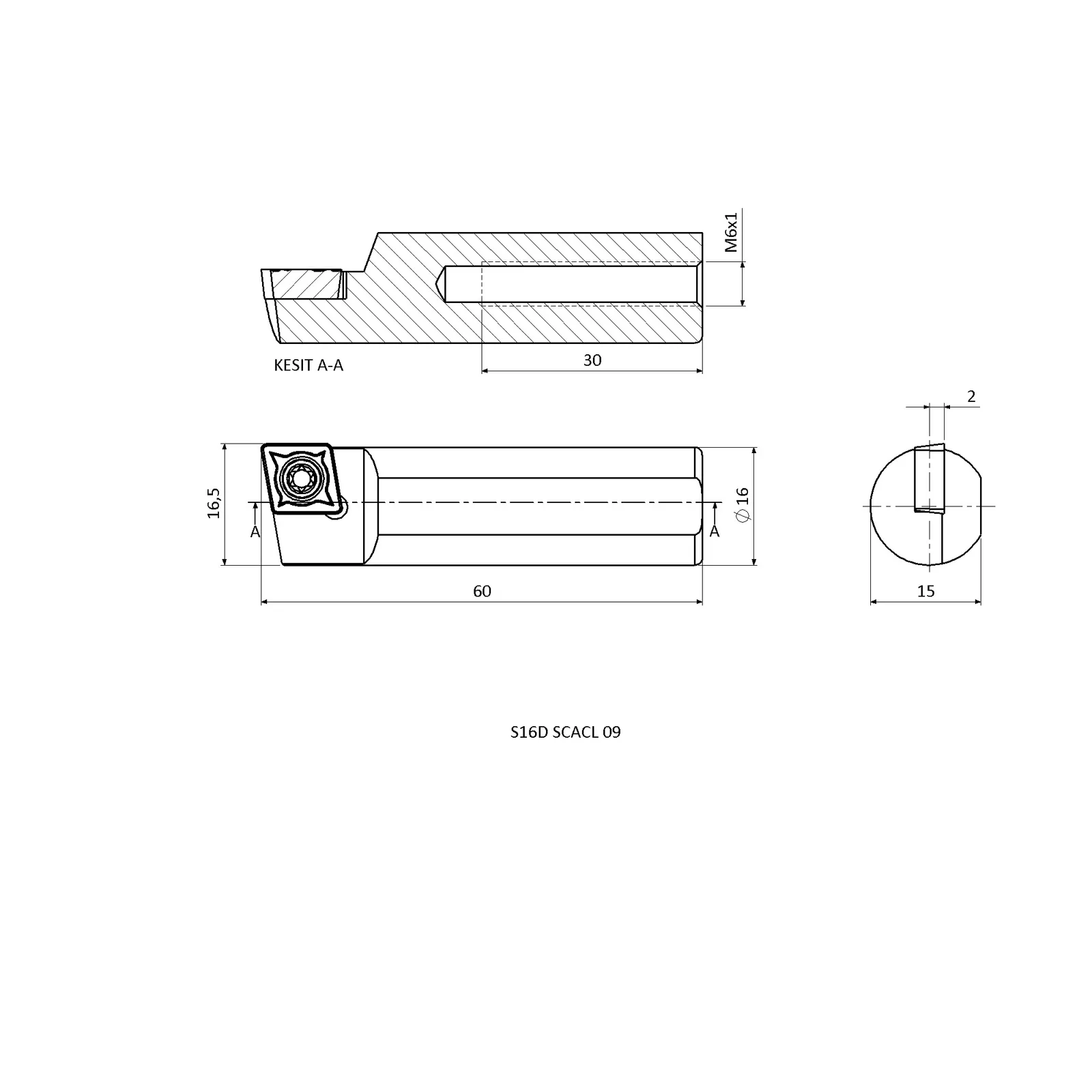 S16D SCACL 09 &mdash; dimensioned drawing
