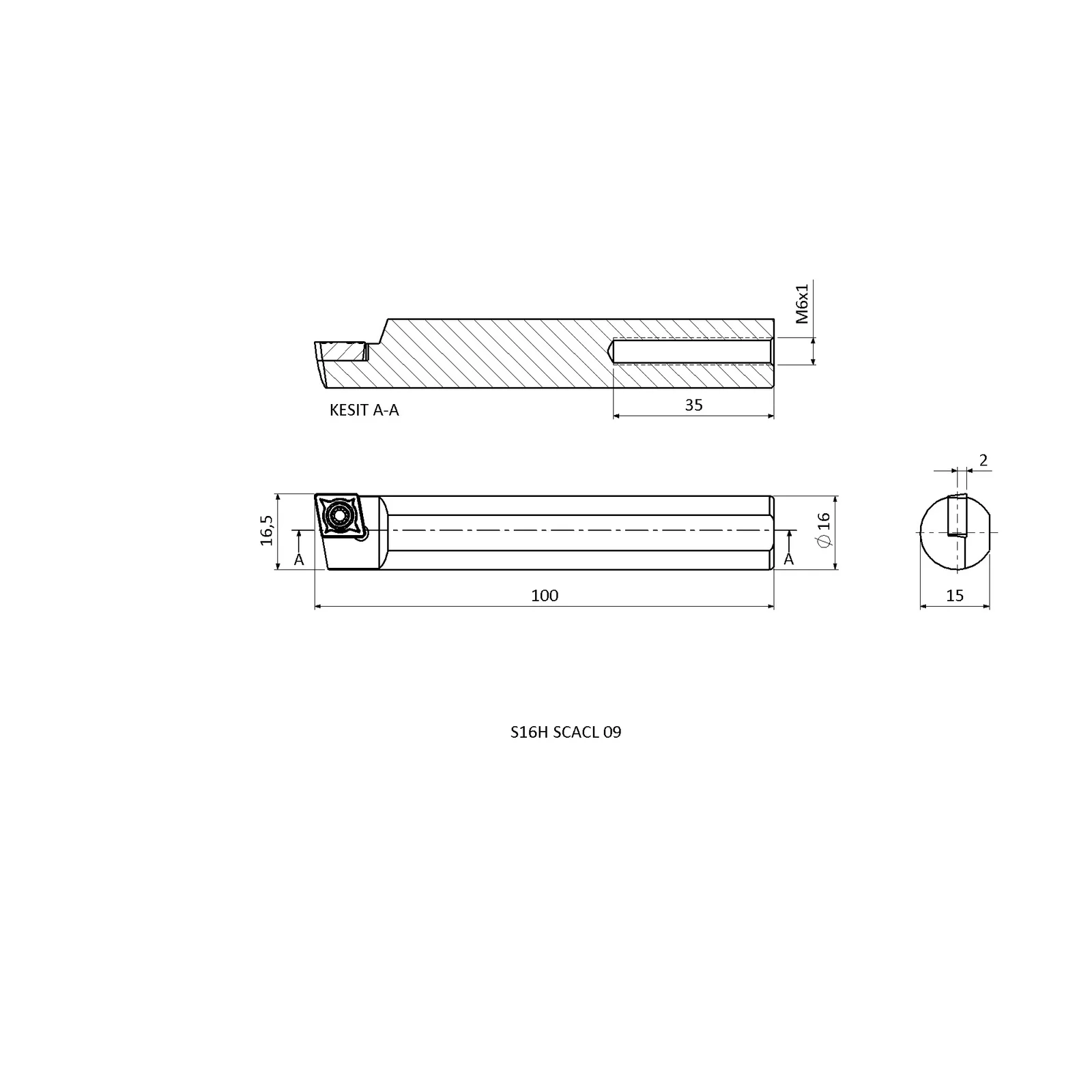 S16H SCACL 09 &mdash; dimensioned drawing