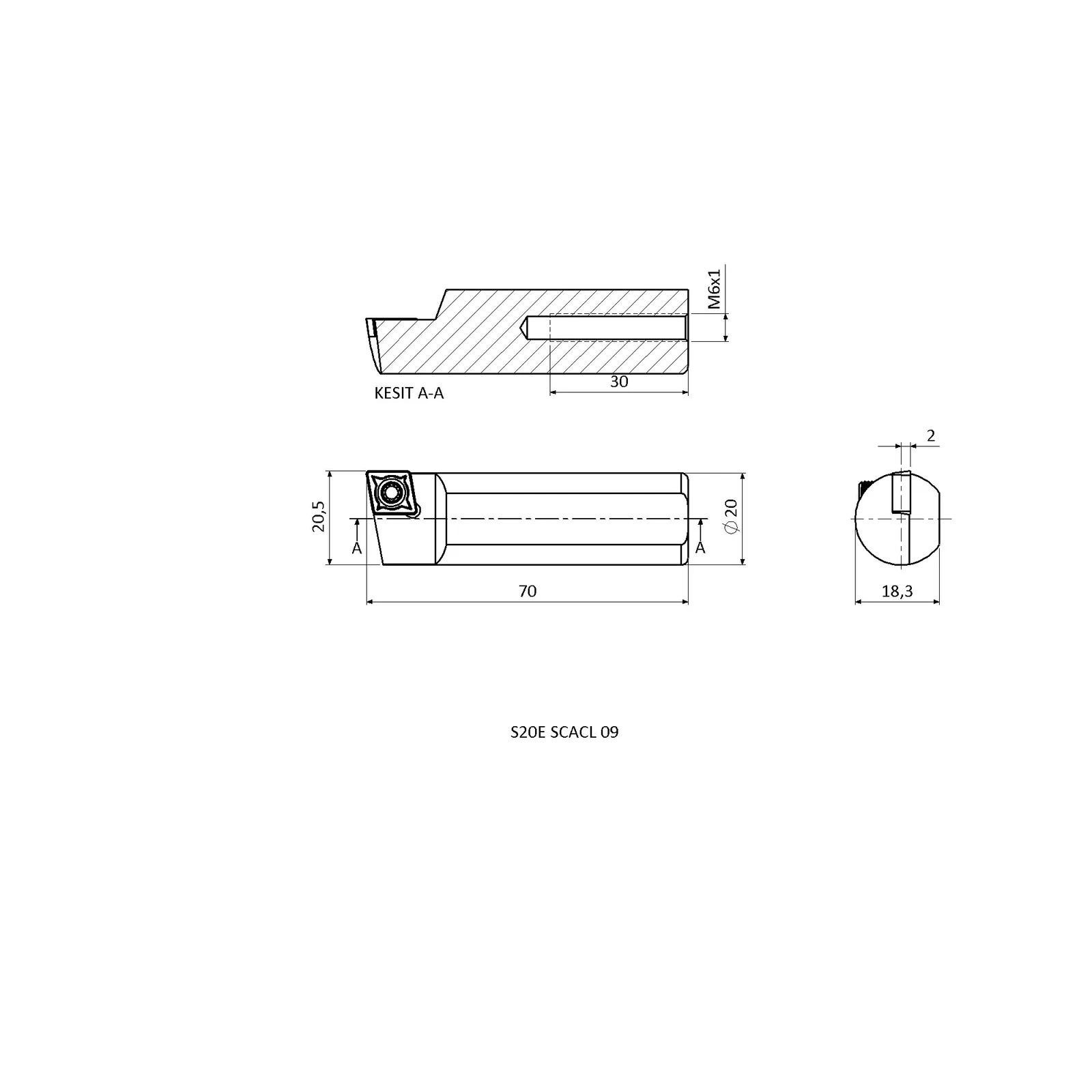 S20E SCACL 09 &mdash; dimensioned drawing