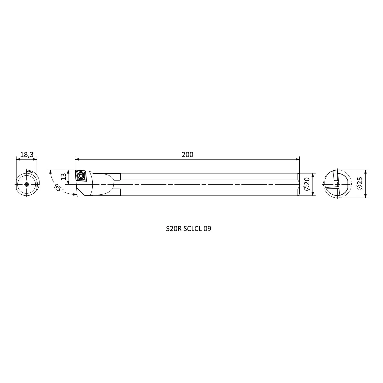 S20R SCLCL 09 &mdash; dimensioned drawing
