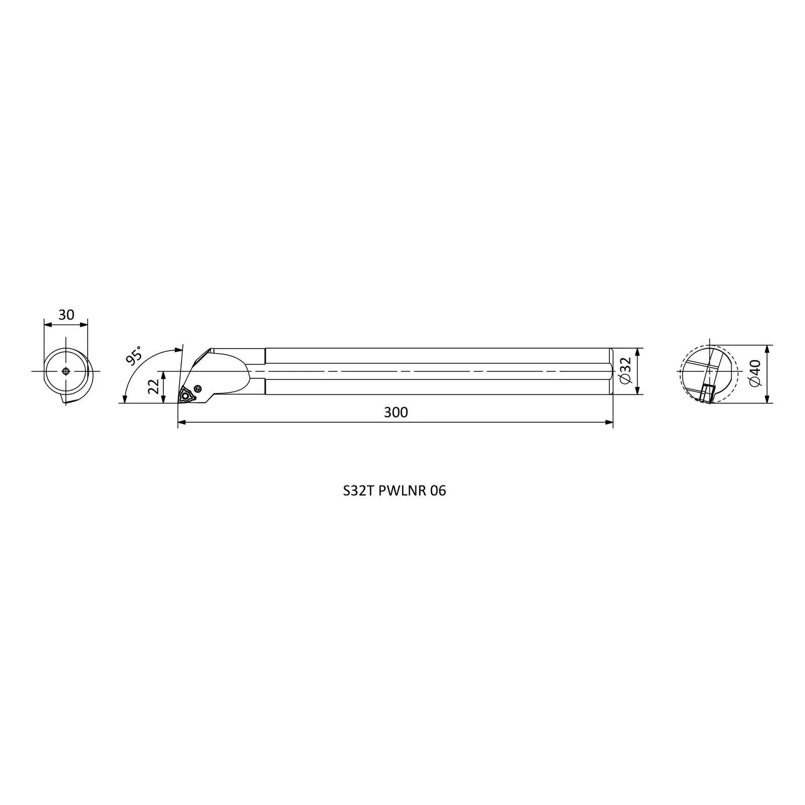 S32T PWLNR 06 &mdash; dimensioned drawing