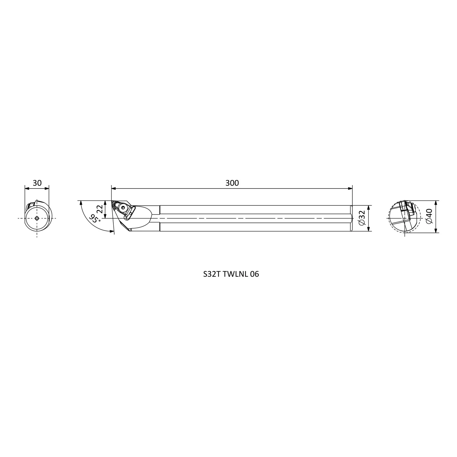 S32T TWLNL 06 &mdash; dimensioned drawing