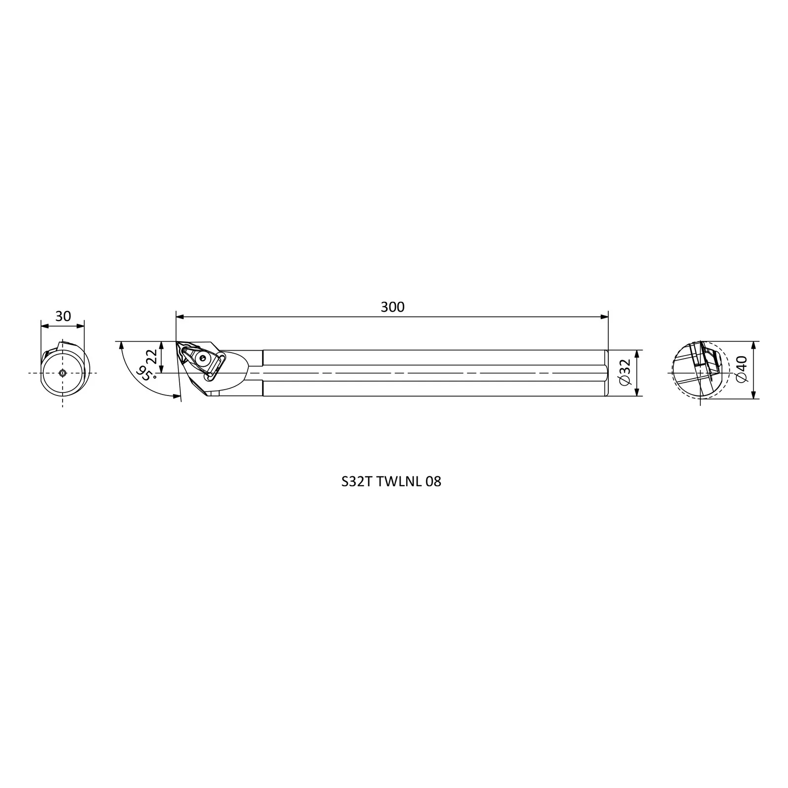 S32T TWLNL 08 &mdash; dimensioned drawing