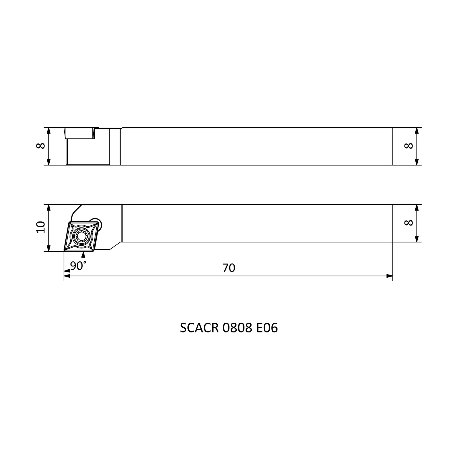 SCACR 0808 E06 &mdash; dimensioned drawing