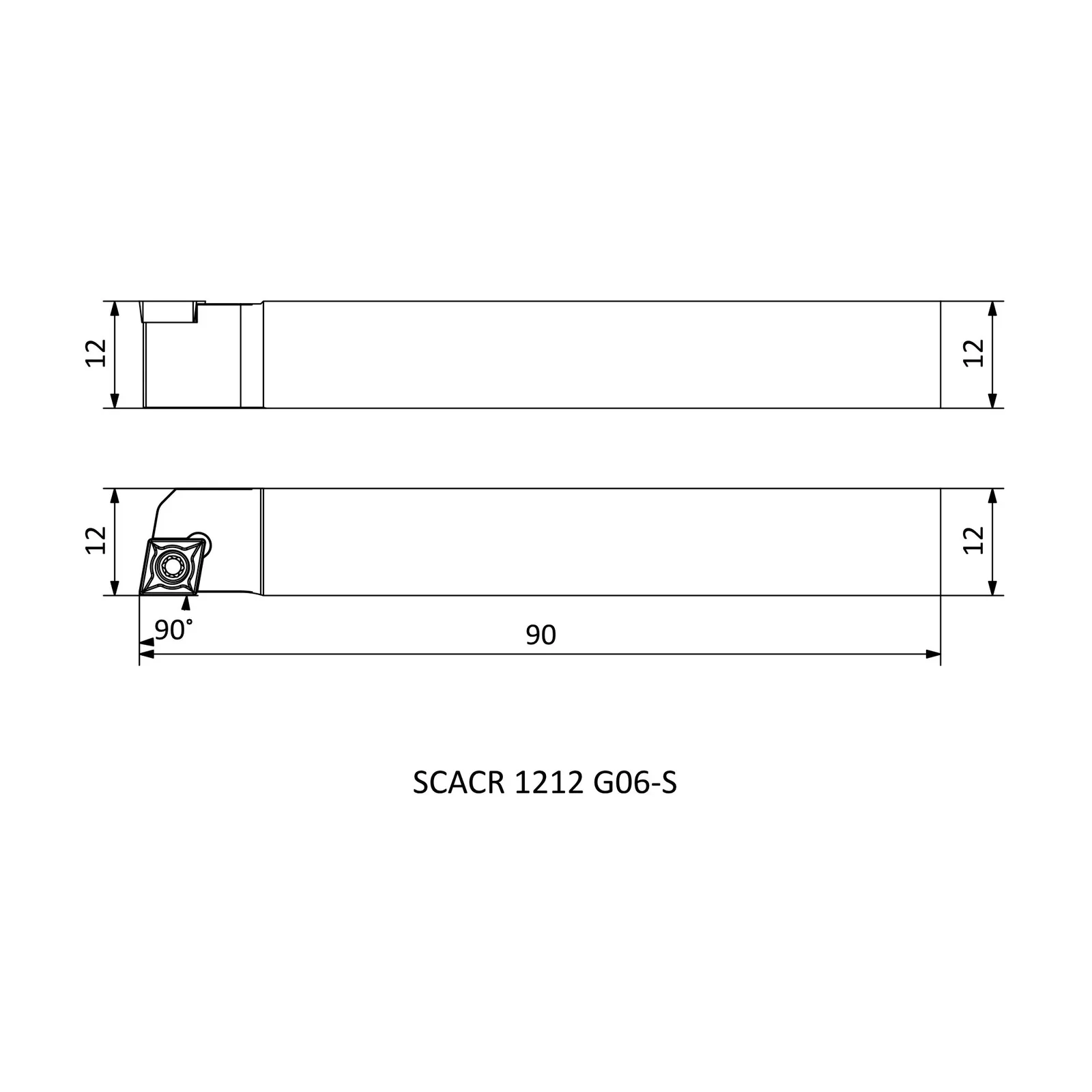 SCACR 1212 G06-S &mdash; dimensioned drawing