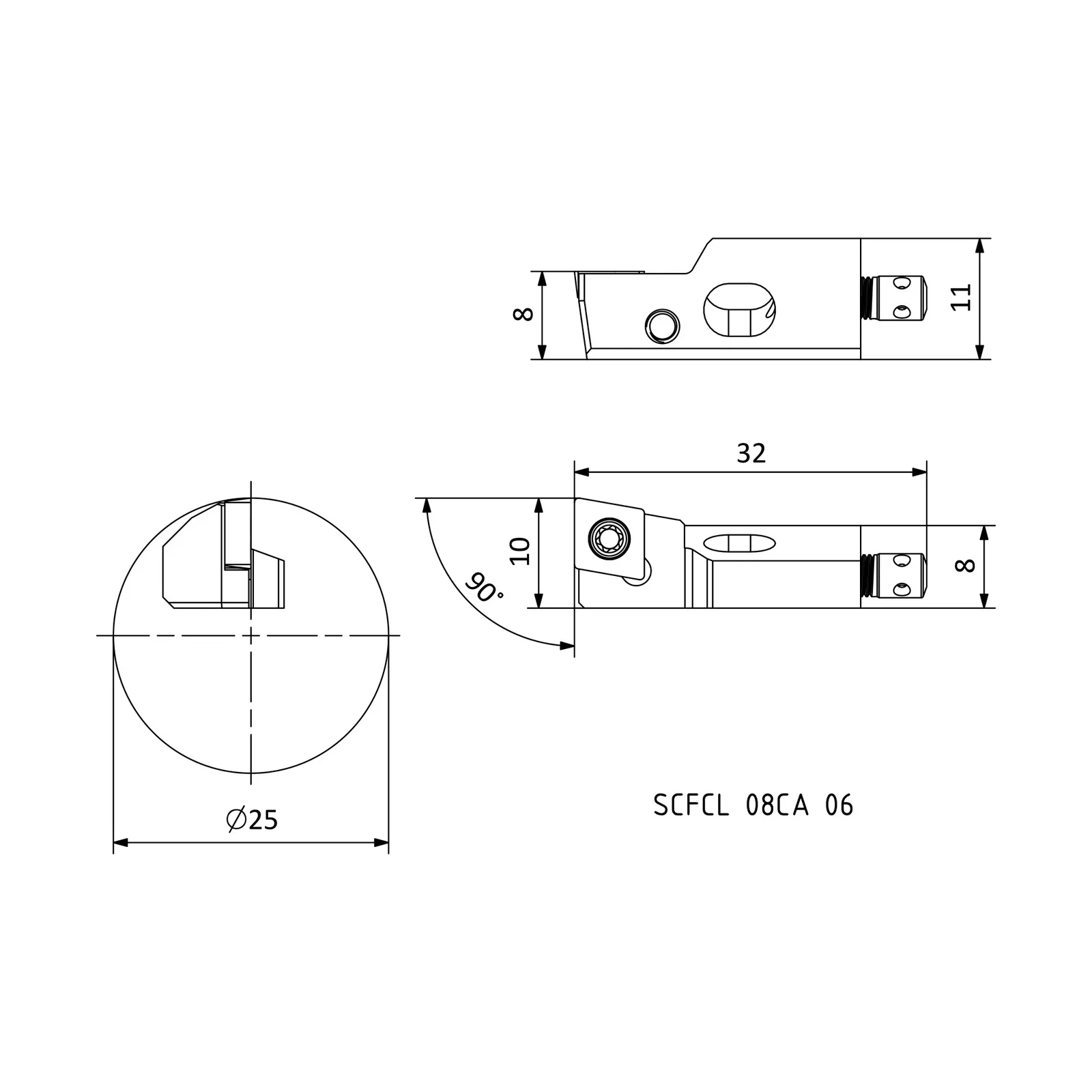 SCFCL 08CA 06 &mdash; dimensioned drawing