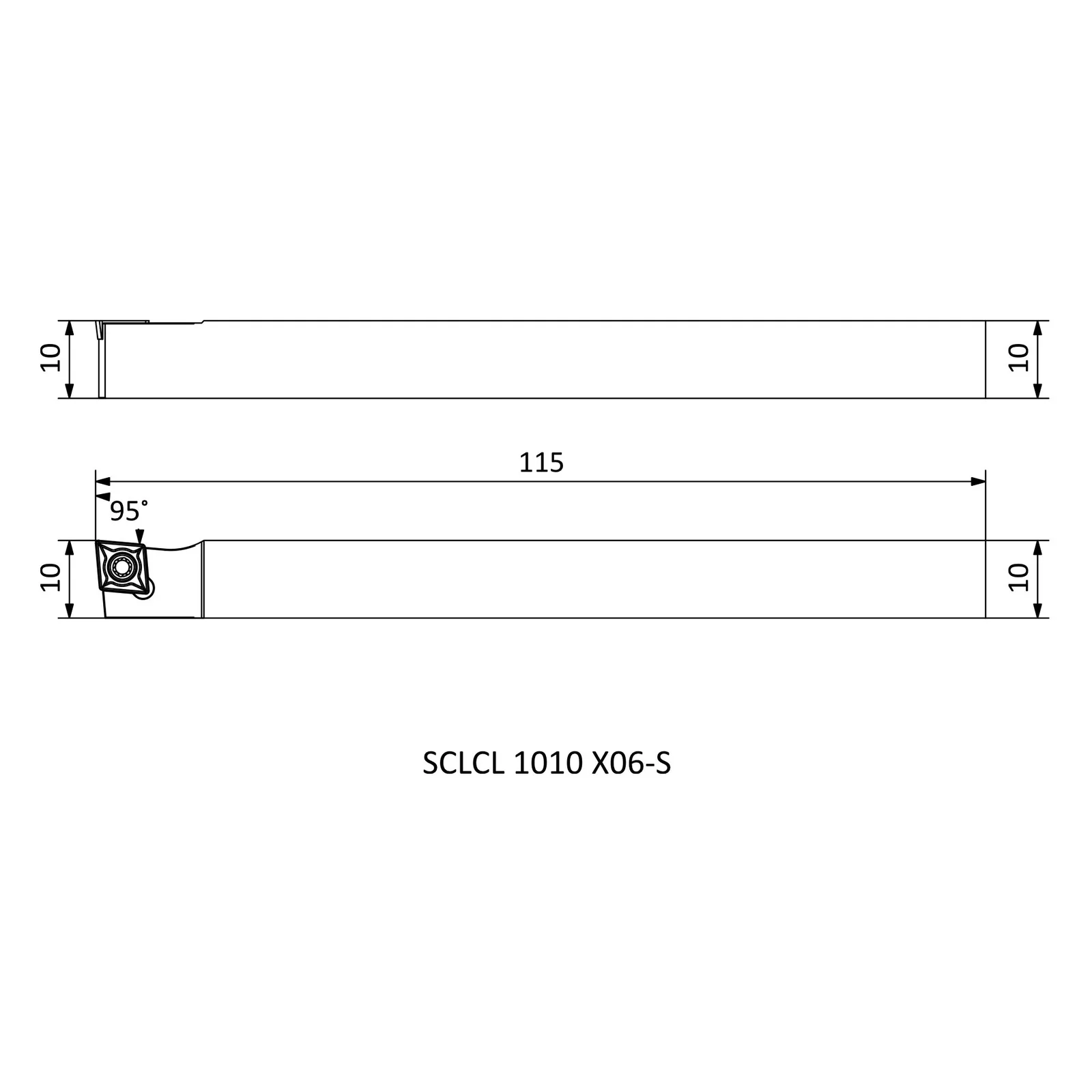 SCLCL 1010 X06-S &mdash; dimensioned drawing