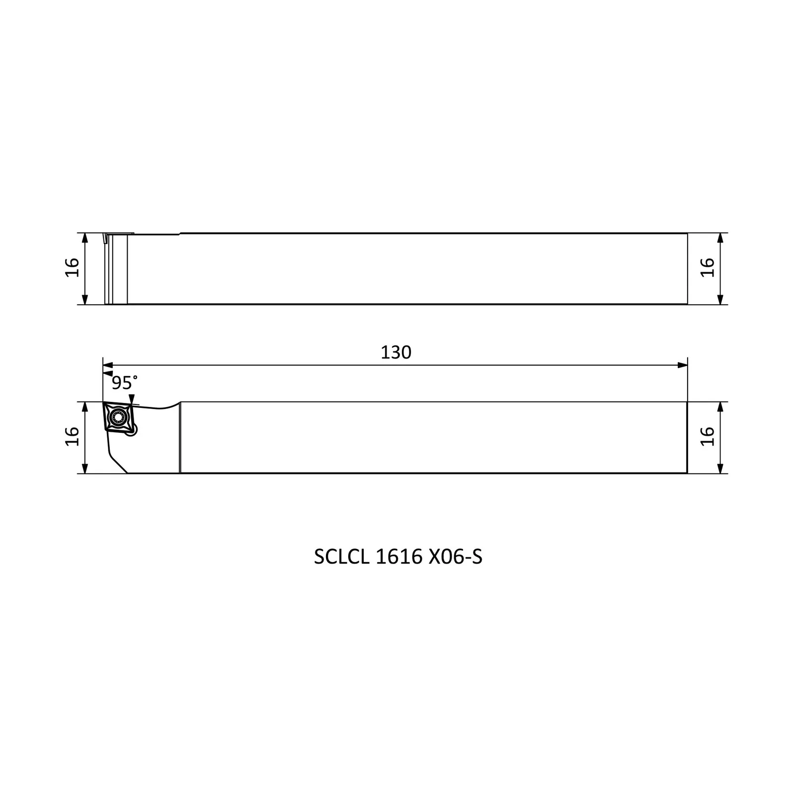 SCLCL 1616 X06-S &mdash; dimensioned drawing