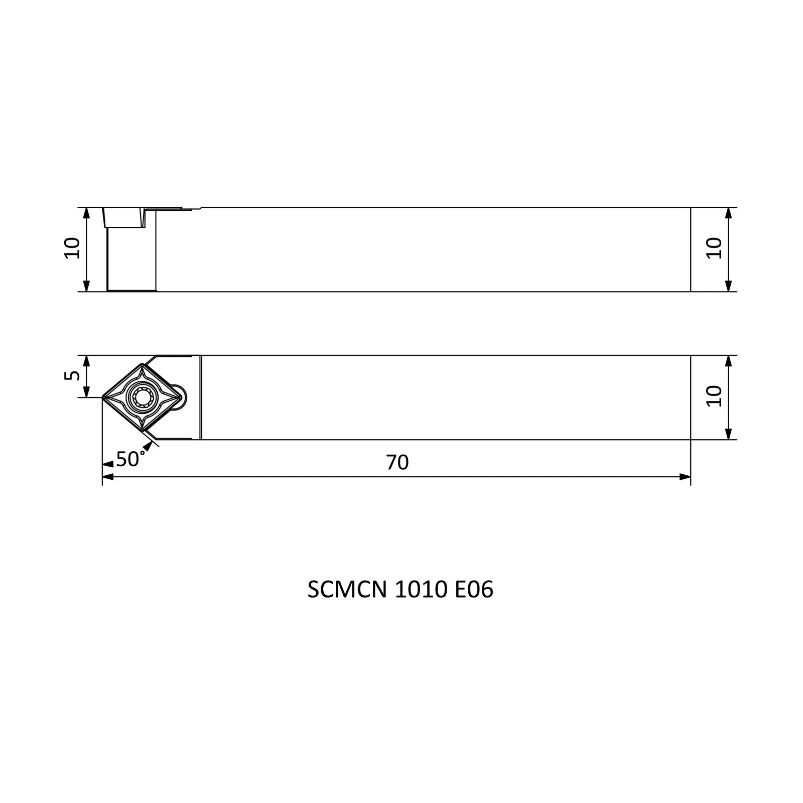 SCMCN 1010 E06 &mdash; dimensioned drawing