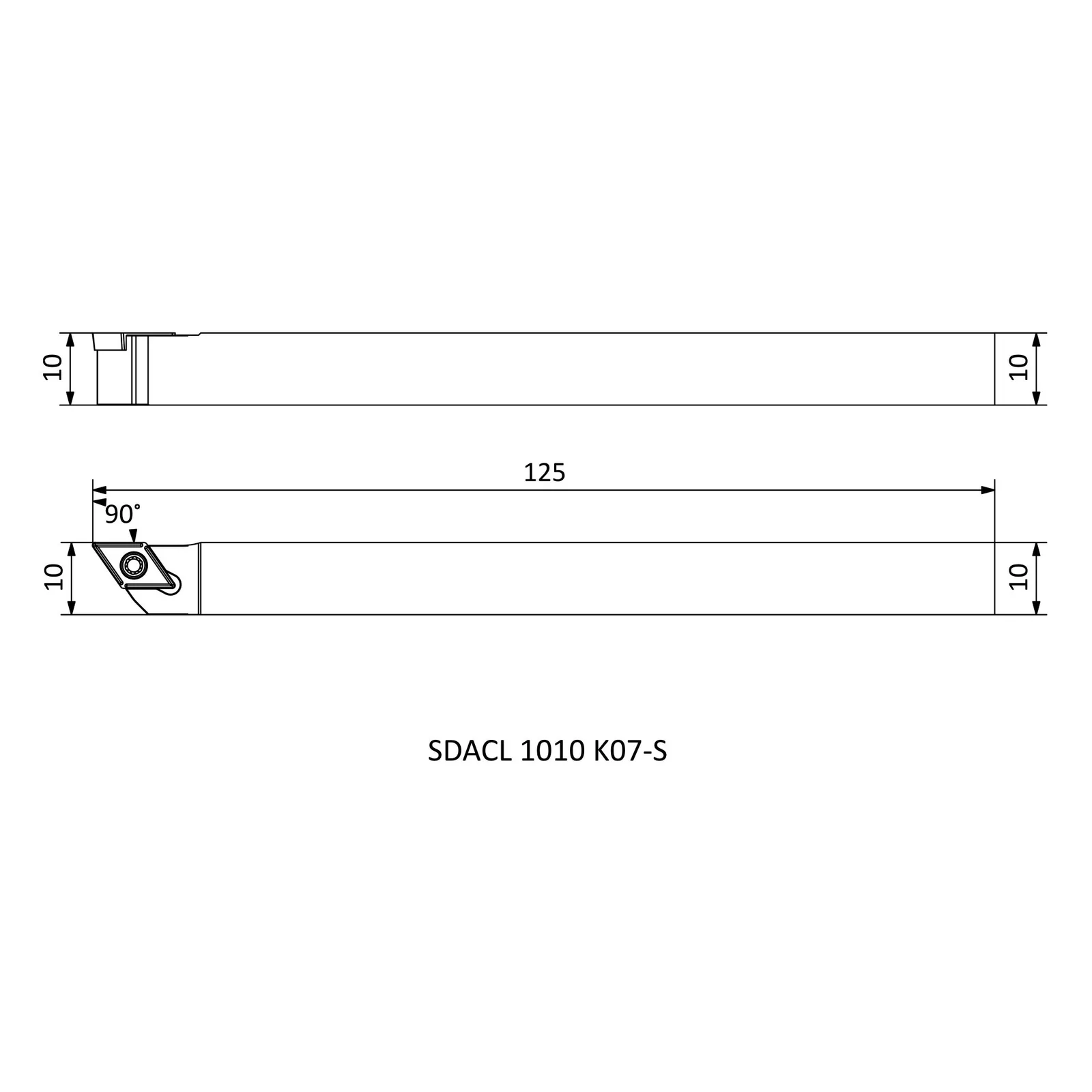 SDACL 1010 K07-S &mdash; dimensioned drawing