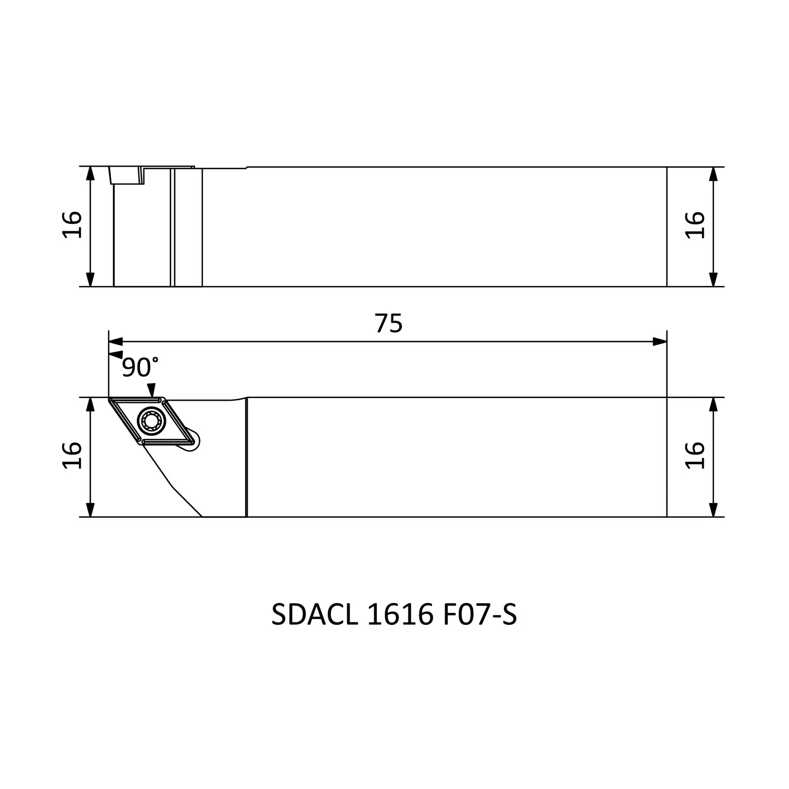 SDACL 1616 F07-S &mdash; dimensioned drawing