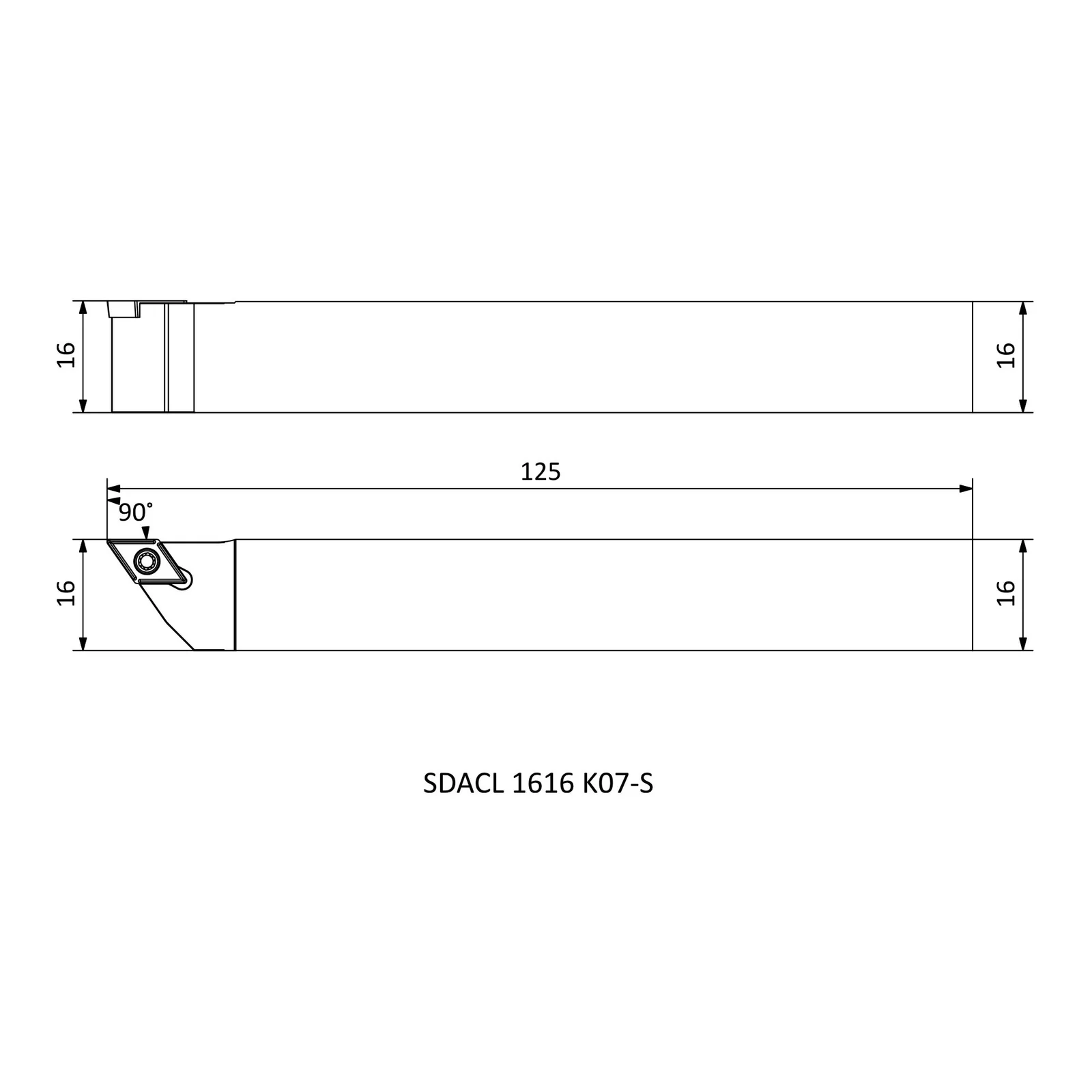 SDACL 1616 K07-S &mdash; dimensioned drawing