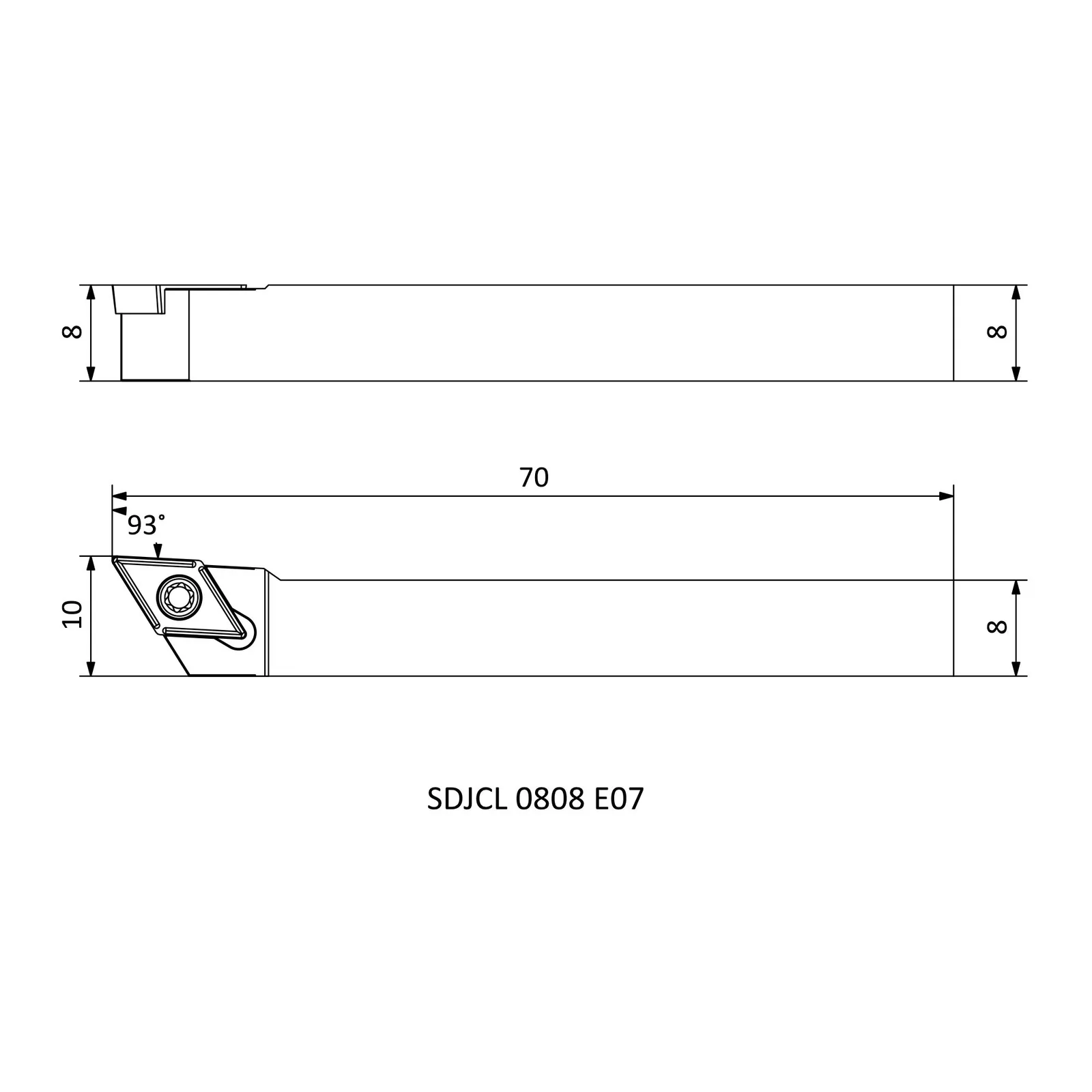 SDJCL 0808 E07 &mdash; dimensioned drawing
