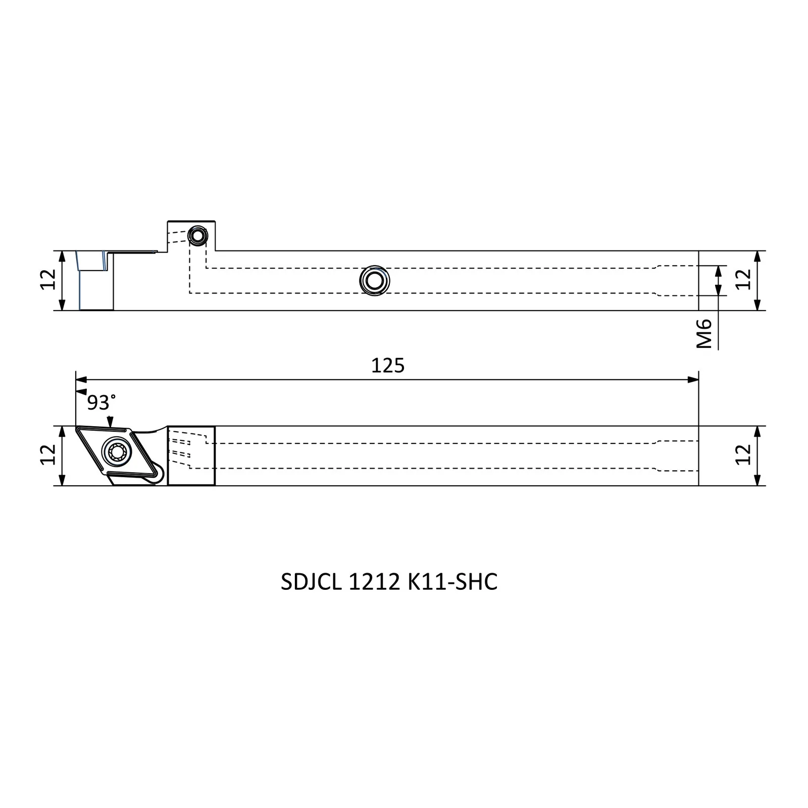 SDJCL 1212 K11-SHC &mdash; dimensioned drawing