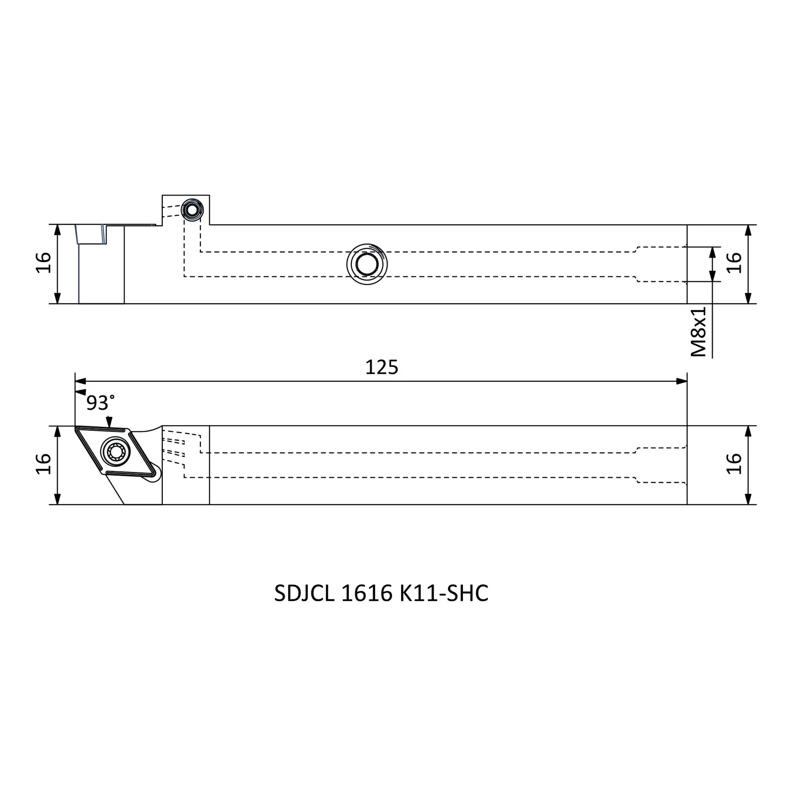 SDJCL 1616 K11-SHC &mdash; dimensioned drawing
