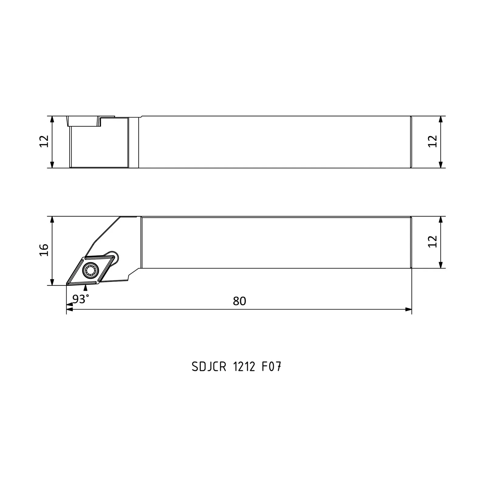 SDJCR 1212 F07 &mdash; dimensioned drawing