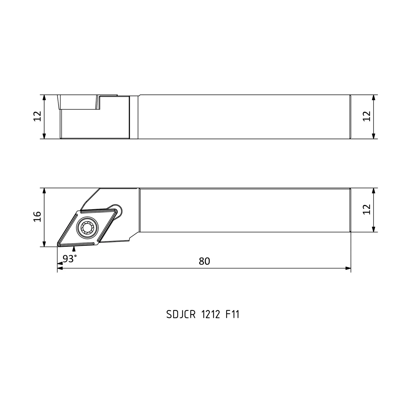 SDJCR 1212 F11 &mdash; dimensioned drawing