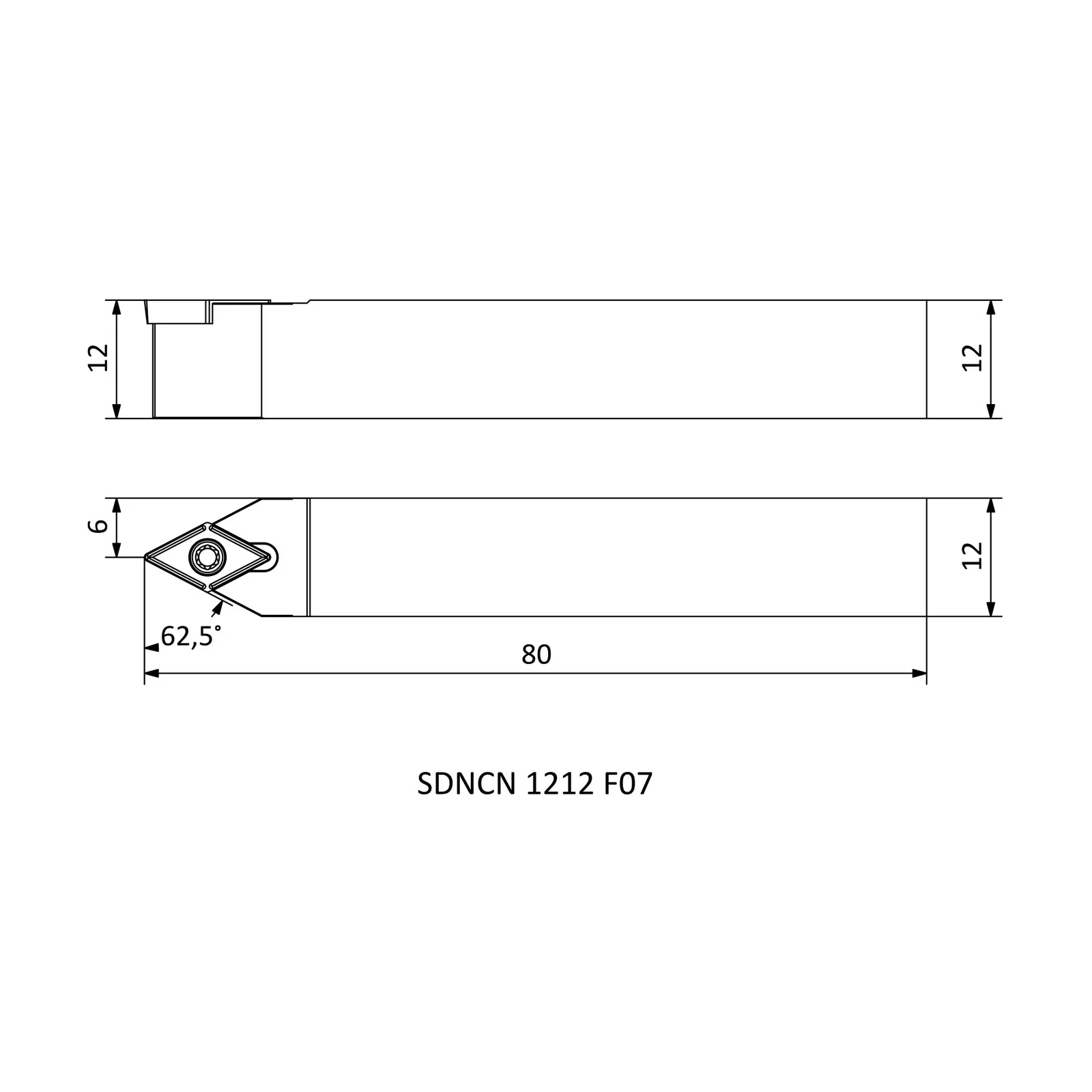 SDNCN 1212 F07 &mdash; dimensioned drawing
