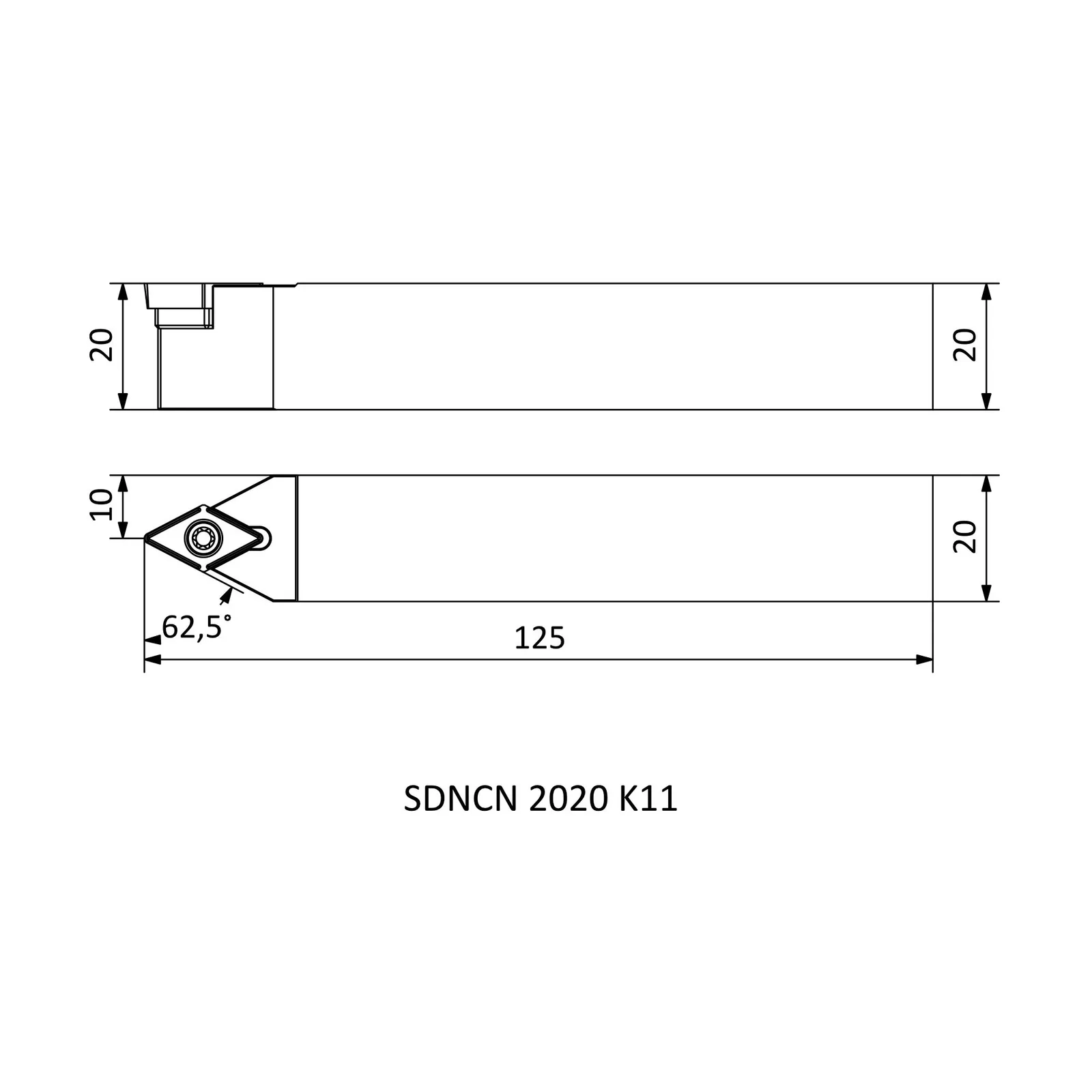 SDNCN 2020 K11 &mdash; dimensioned drawing
