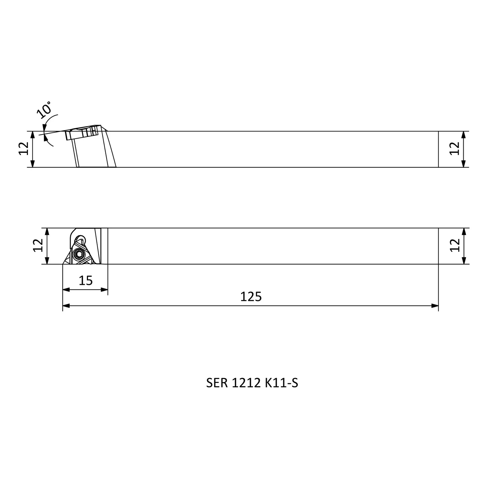 SER 1212 K11-S &mdash; dimensioned drawing