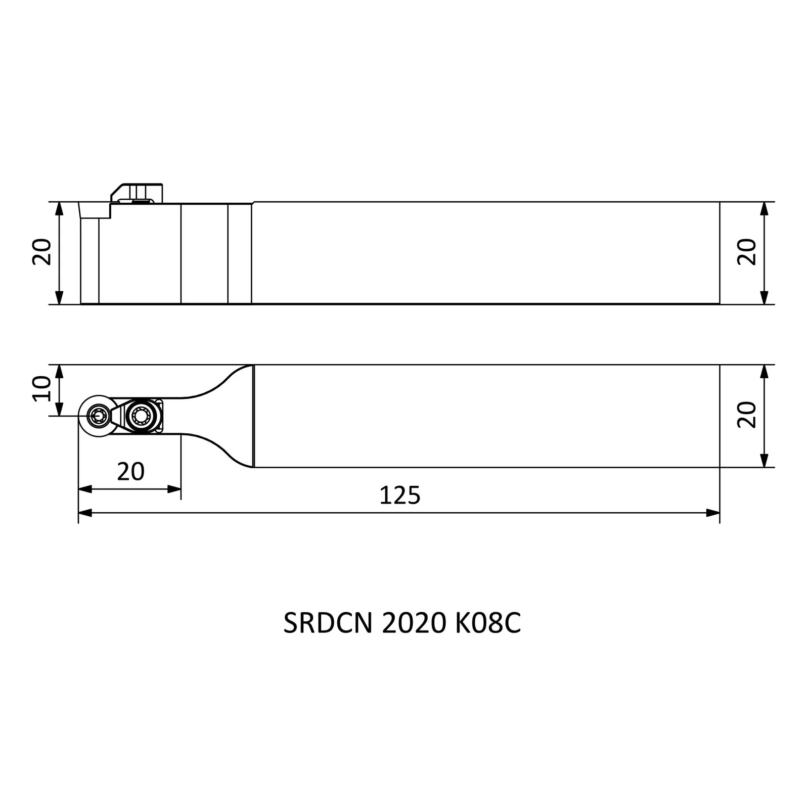SRDCN 2020 K08C &mdash; dimensioned drawing