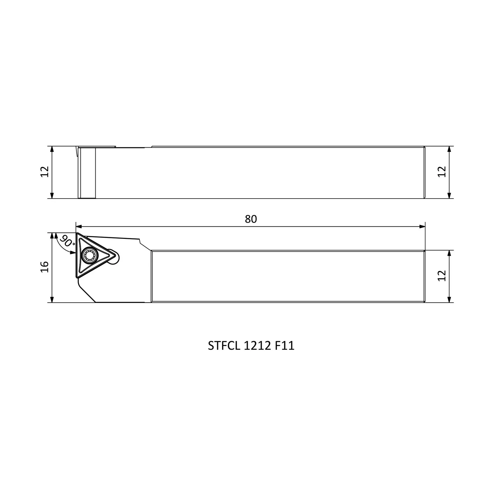 STFCL 1212 F11 &mdash; dimensioned drawing