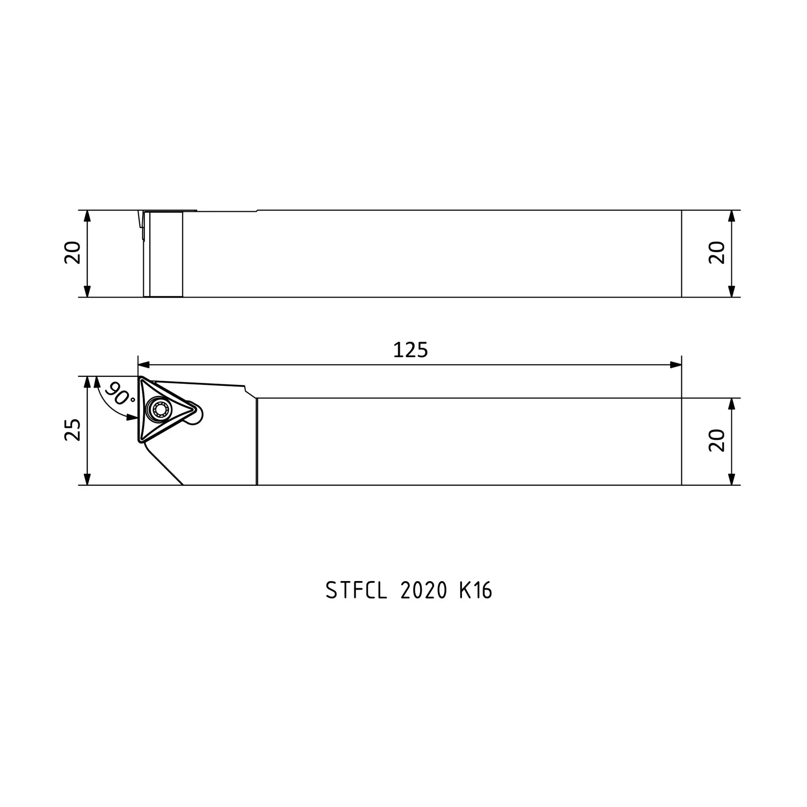 STFCL 2020 K16 &mdash; dimensioned drawing