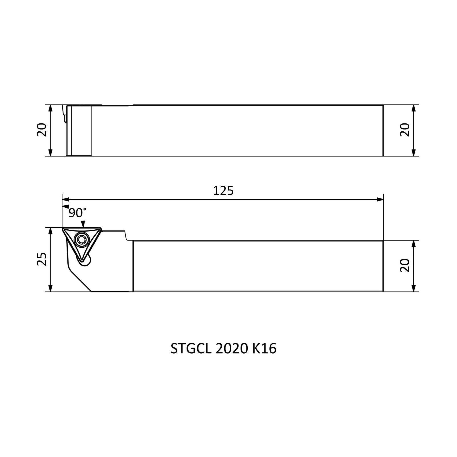 STGCL 2020 K16 &mdash; dimensioned drawing