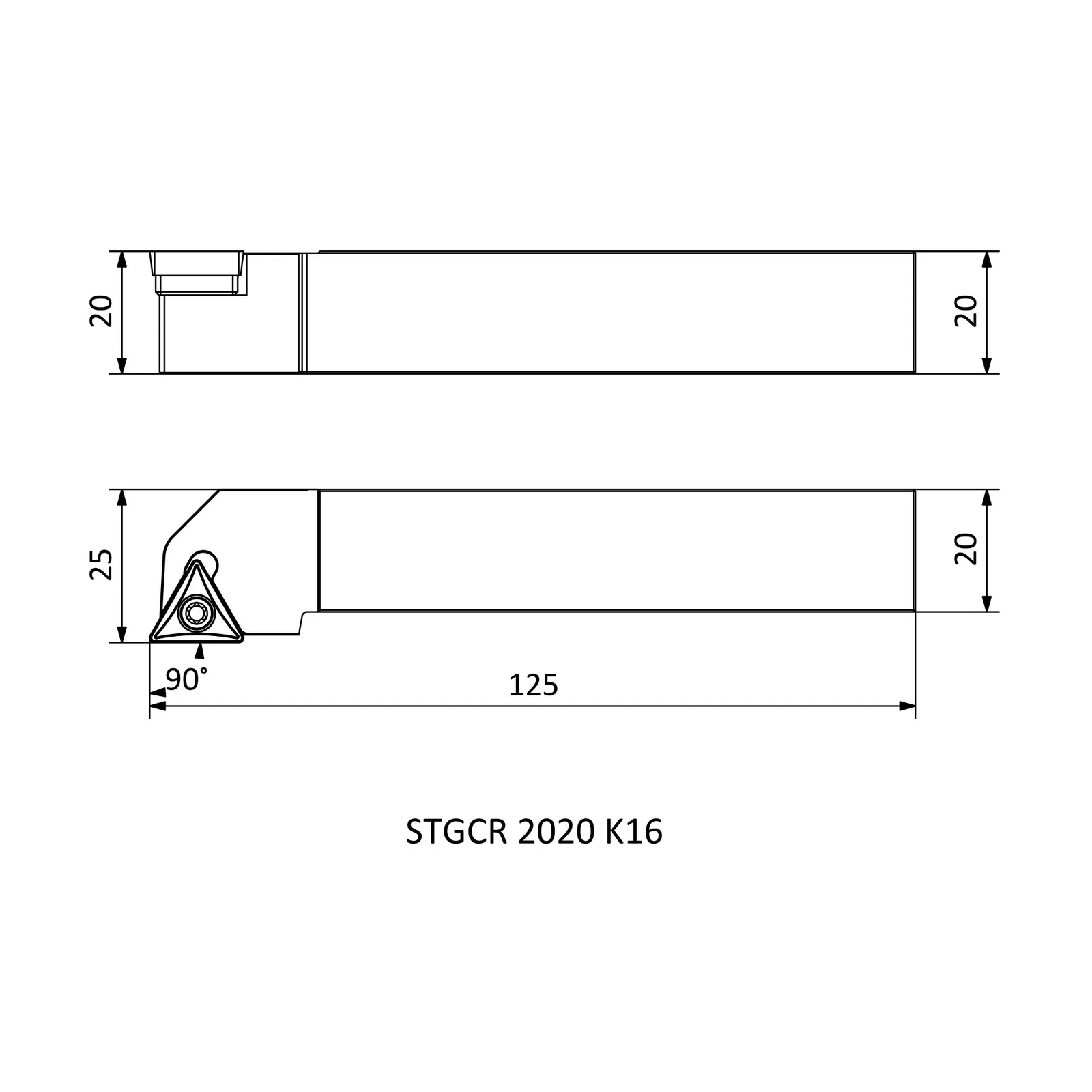 STGCR 2020 K16 &mdash; dimensioned drawing