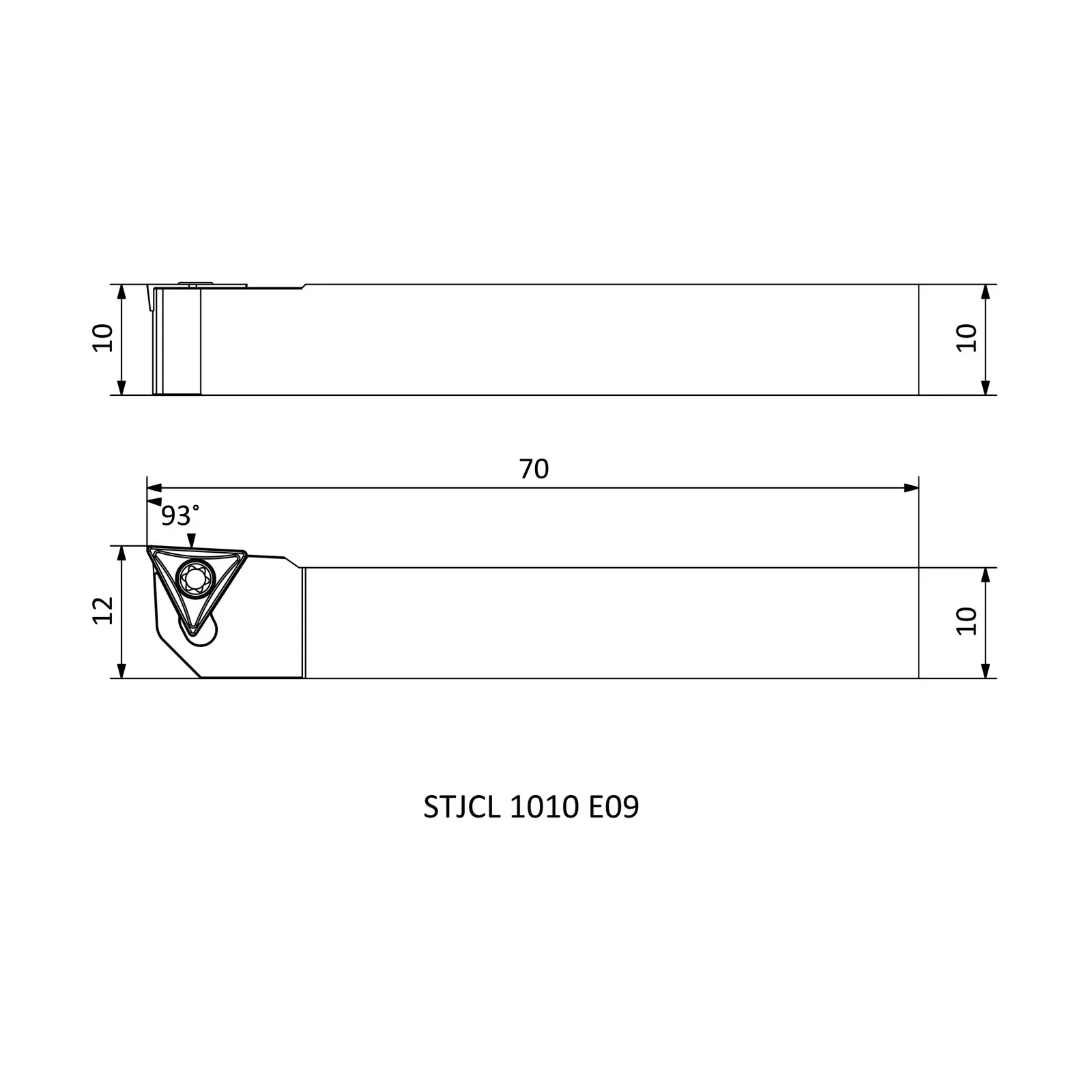 STJCL 1010 E09 &mdash; dimensioned drawing