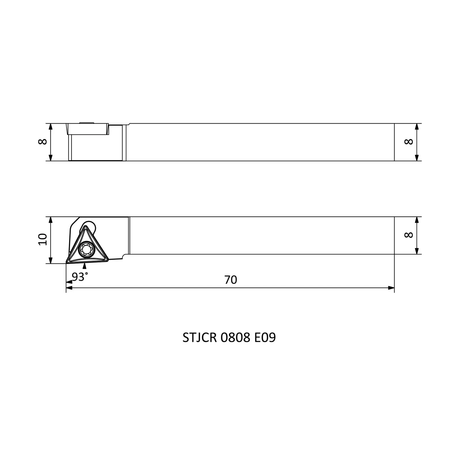 STJCR 0808 E09 &mdash; dimensioned drawing