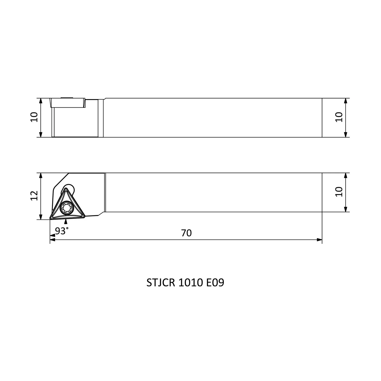 STJCR 1010 E09 &mdash; dimensioned drawing