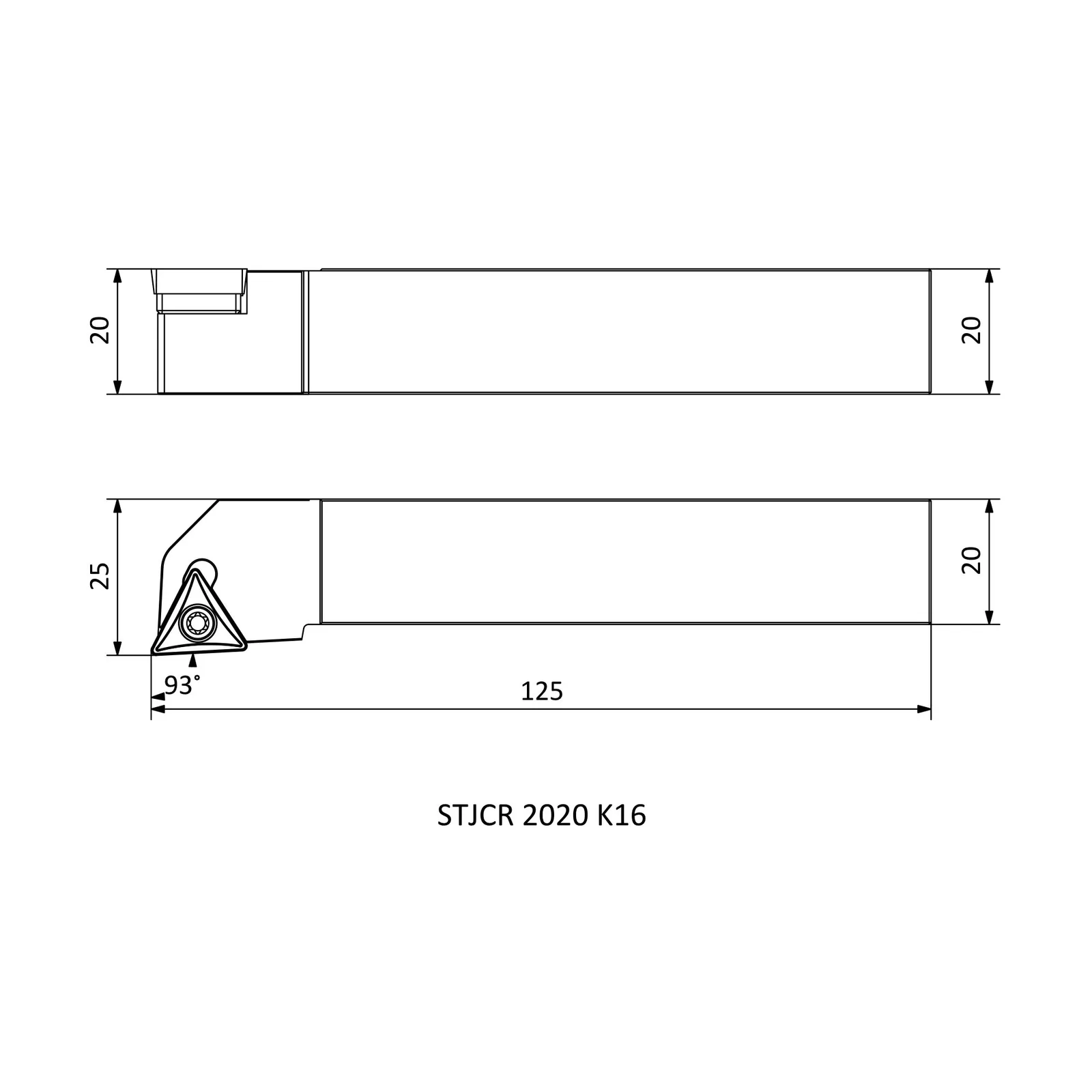 STJCR 2020 K16 &mdash; dimensioned drawing