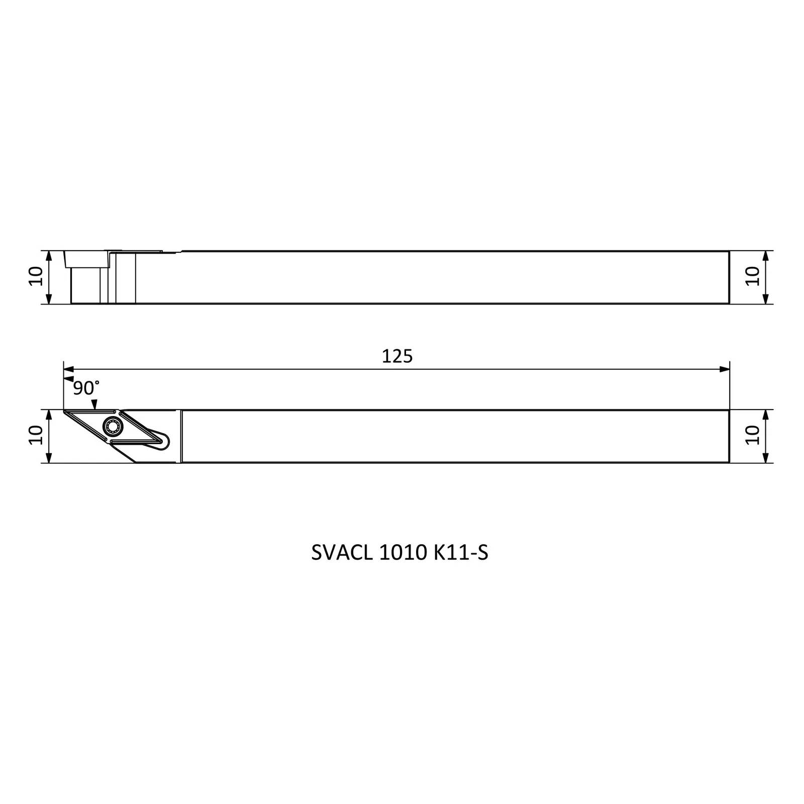 SVACL 1010 K11-S &mdash; dimensioned drawing